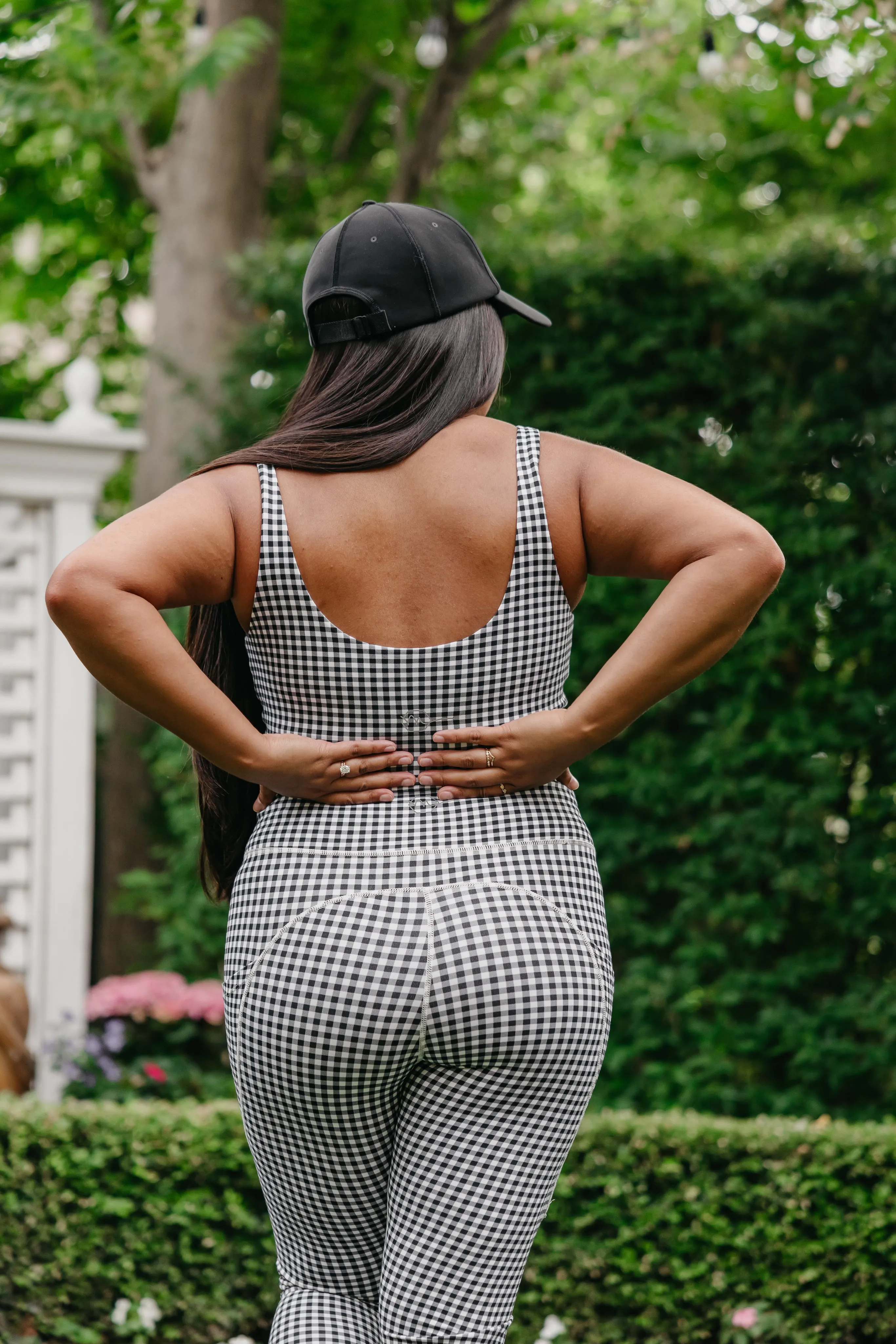 Focus Leggings - B&W Gingham | MT LUXE sold by Maven Thread product image thumbnail 4