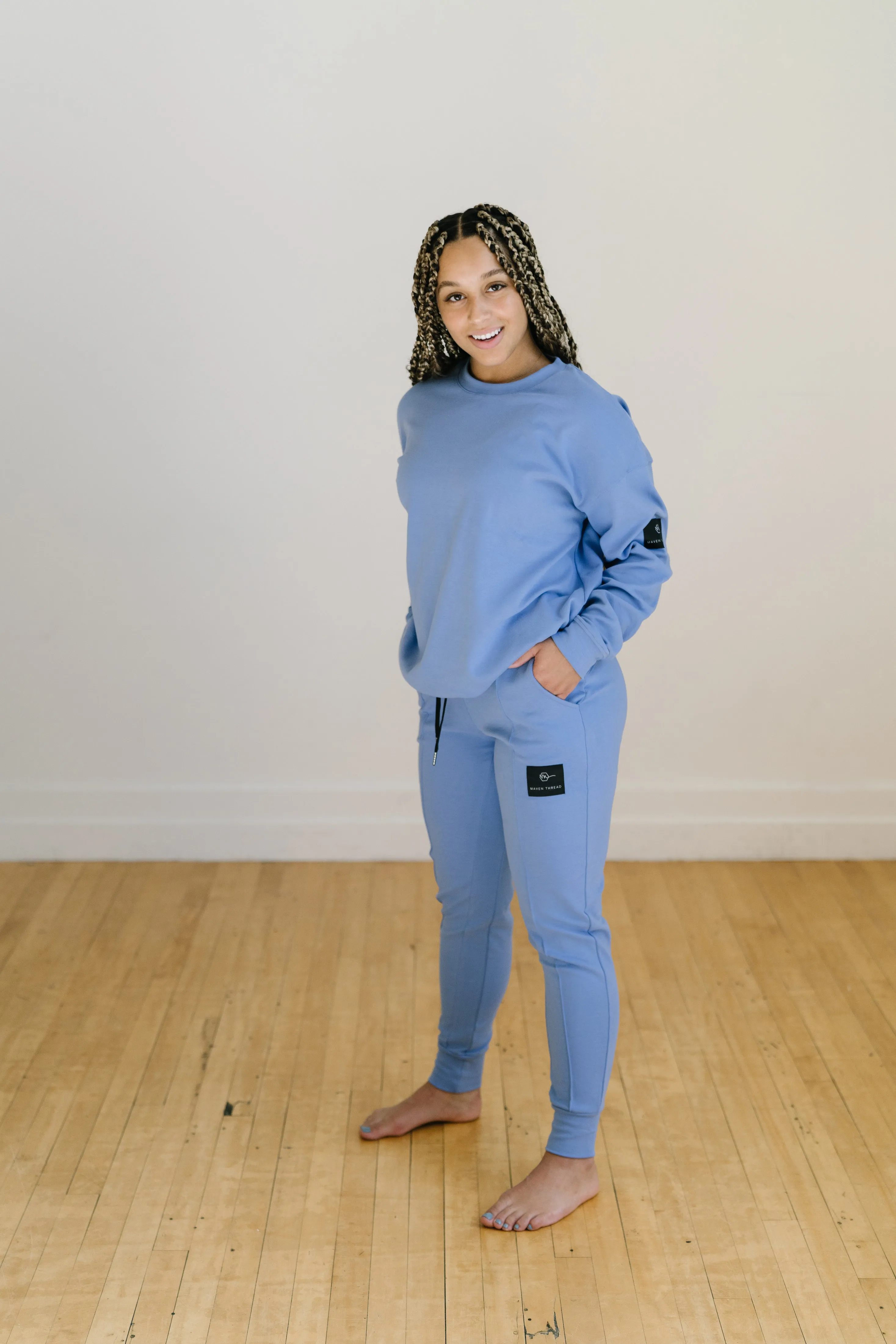 Sweatpants - Sky Blue sold by Maven Thread product image thumbnail 4