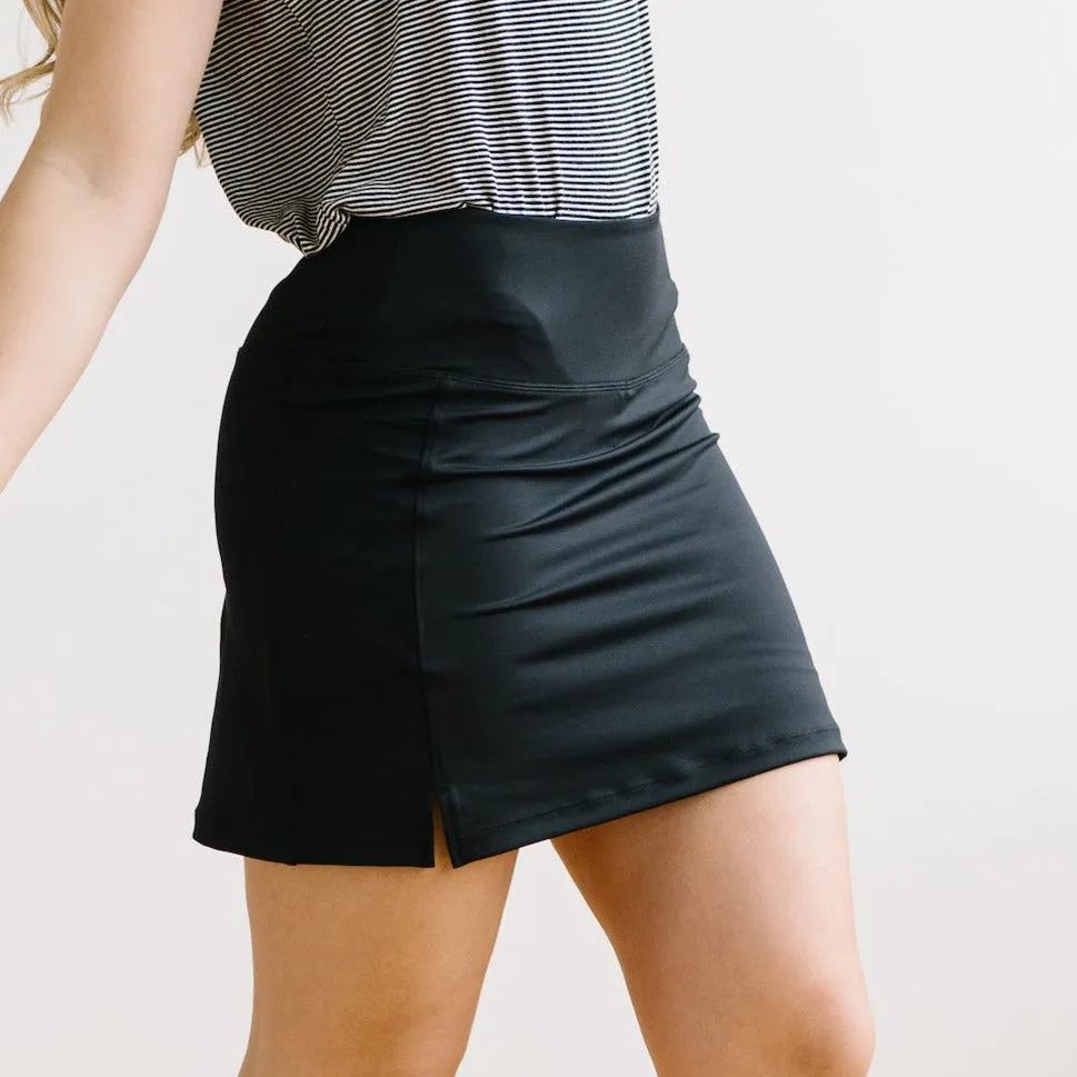 High Rise Active Skirt - Black sold by Maven Thread