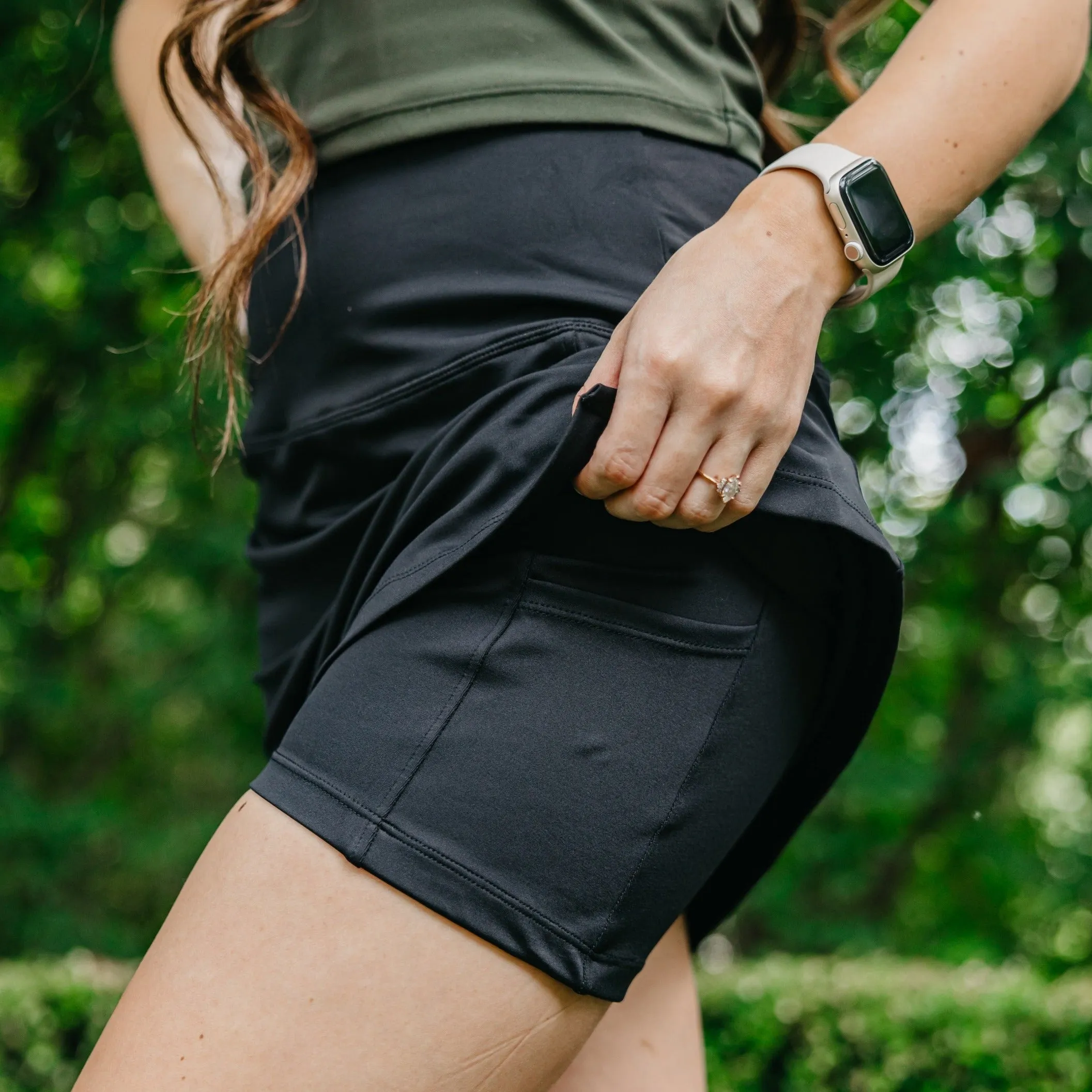 High Rise Active Skirt - Black sold by Maven Thread product image thumbnail 2