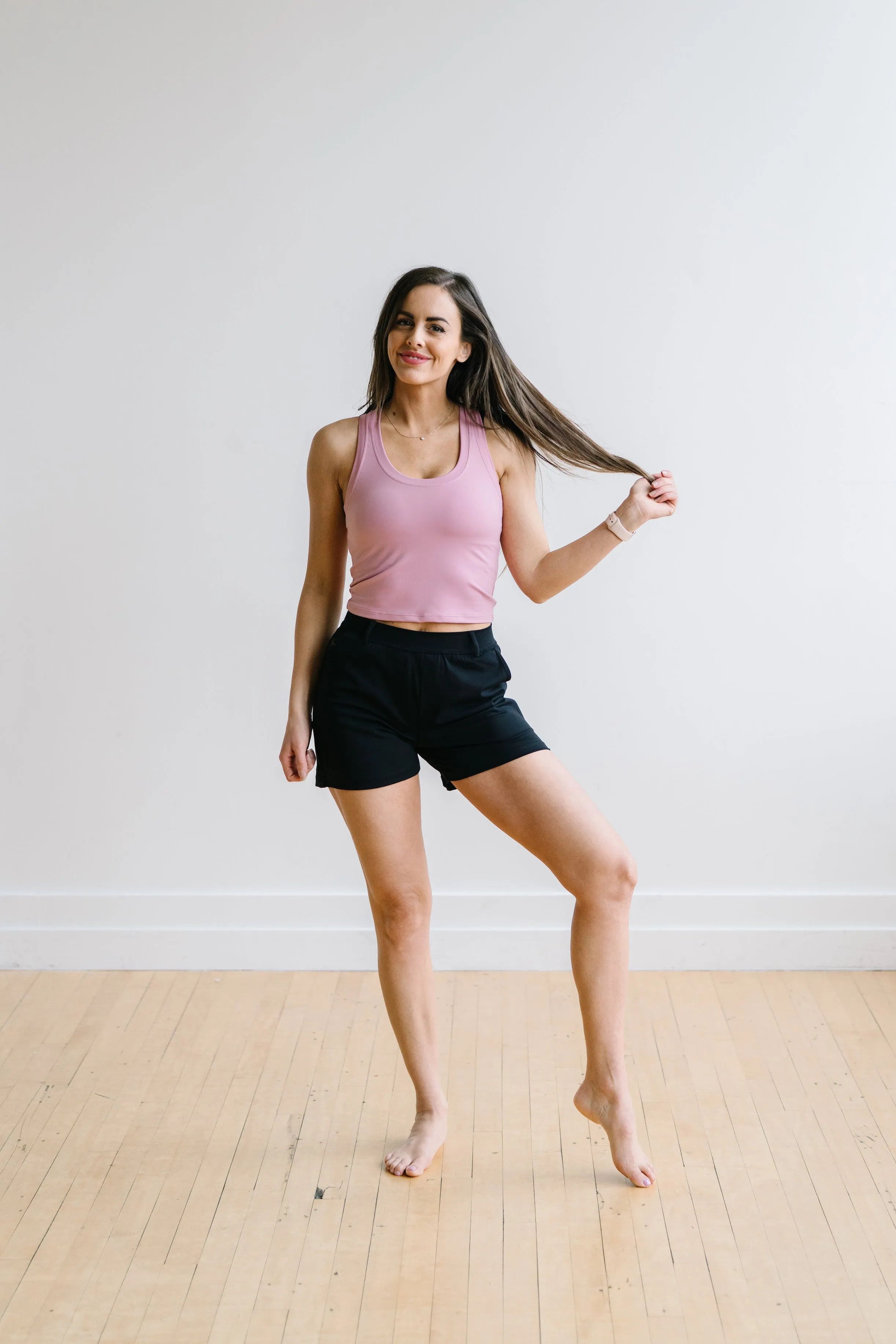 Work Hard Play Hard Trouser Shorts - Black | MT LUXE sold by Maven Thread product image thumbnail 4