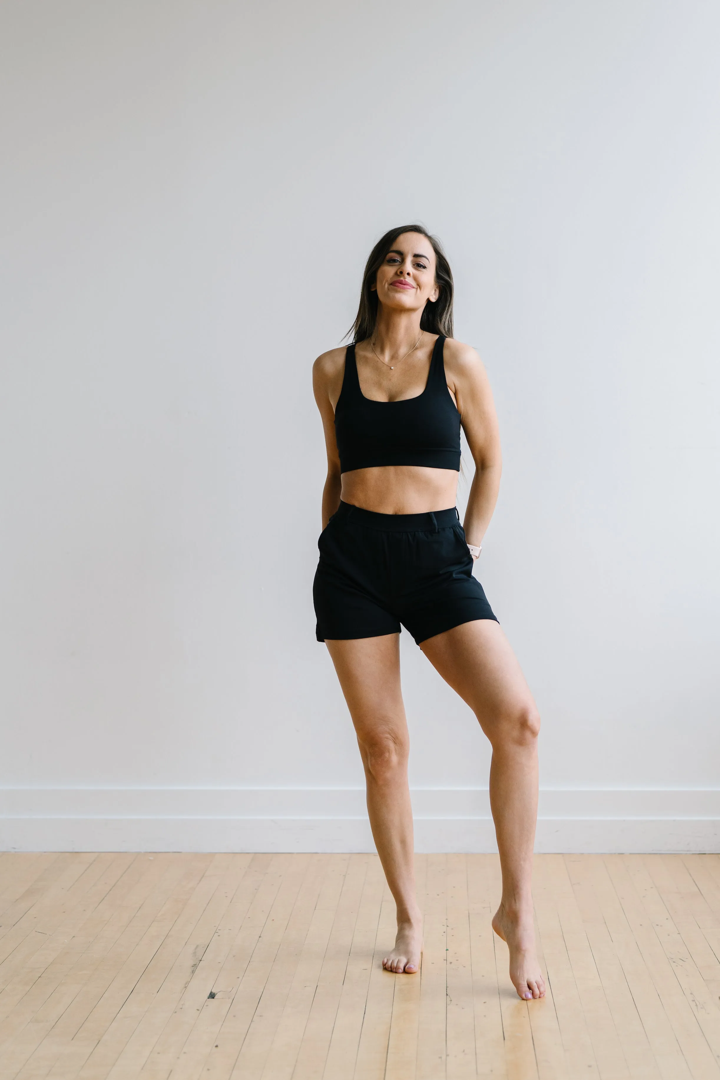 Work Hard Play Hard Trouser Shorts - Black | MT LUXE sold by Maven Thread product image thumbnail 5