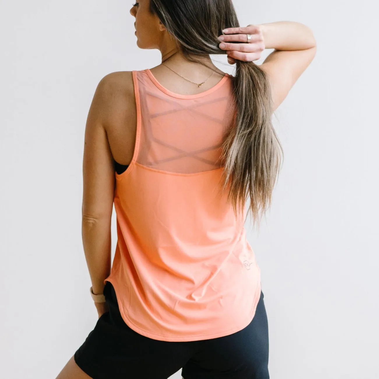 Breathe Tank - Coral sold by Maven Thread