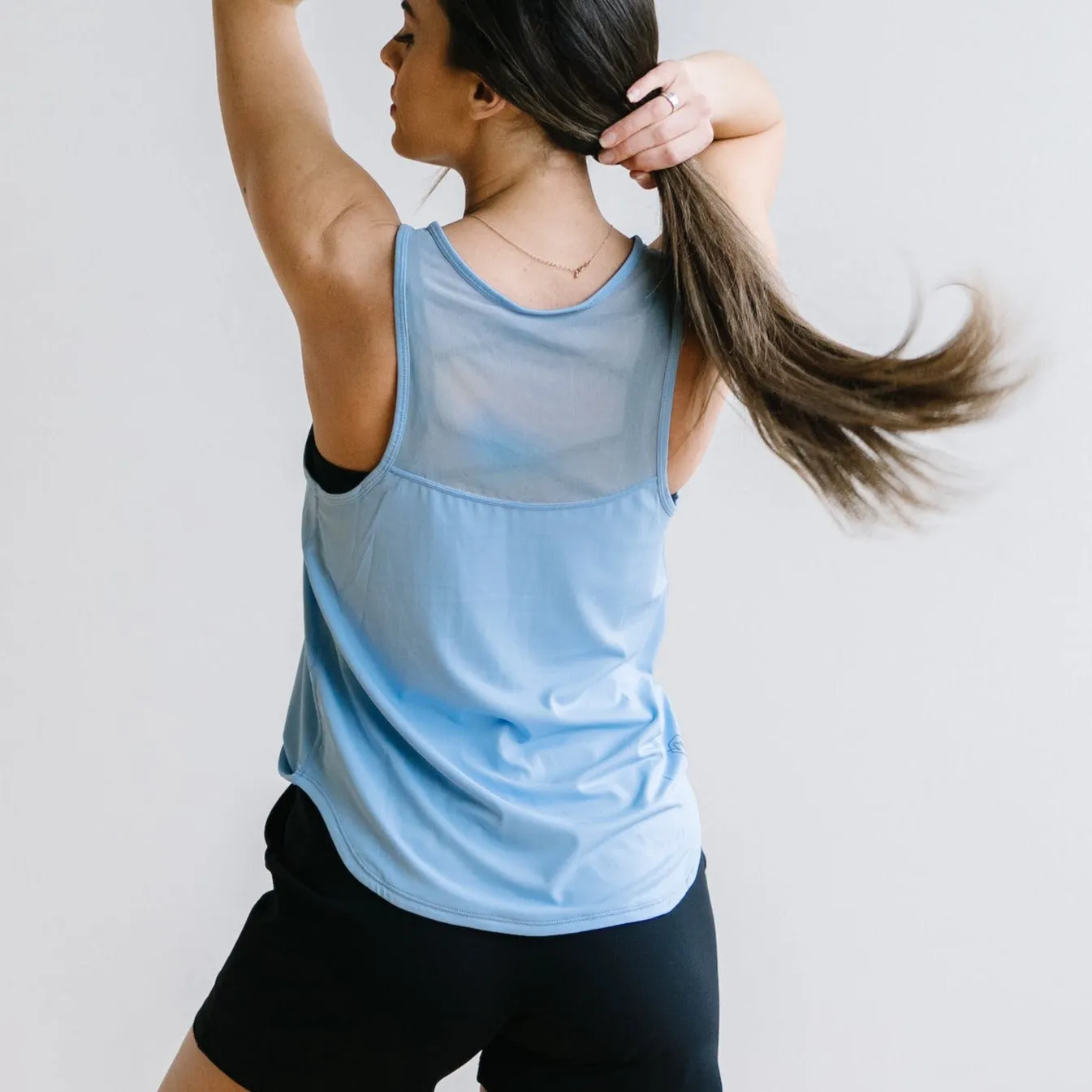 Breathe Tank - Light Blue sold by Maven Thread