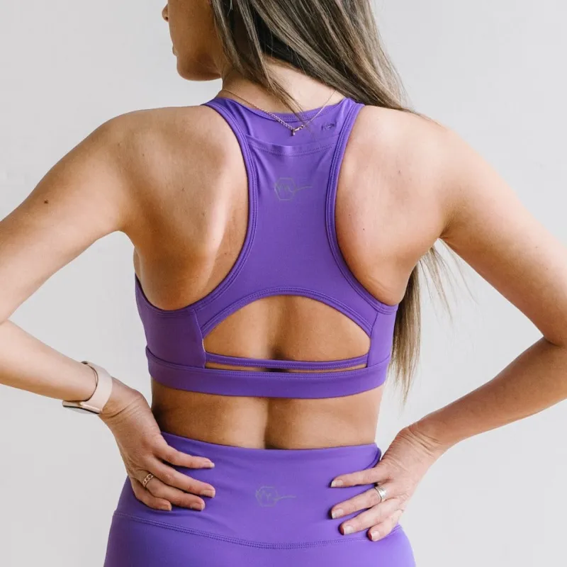 Power Sports Bra - Violet | MT SPORT sold by Maven Thread