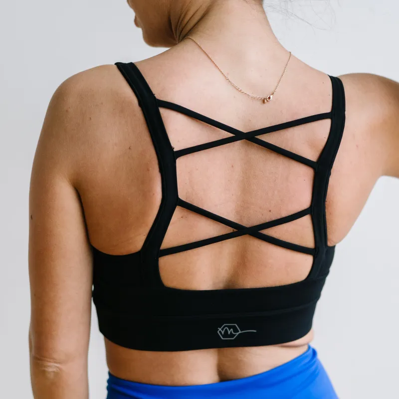 Fearless Sports Bra - Black | MT LUXE sold by Maven Thread