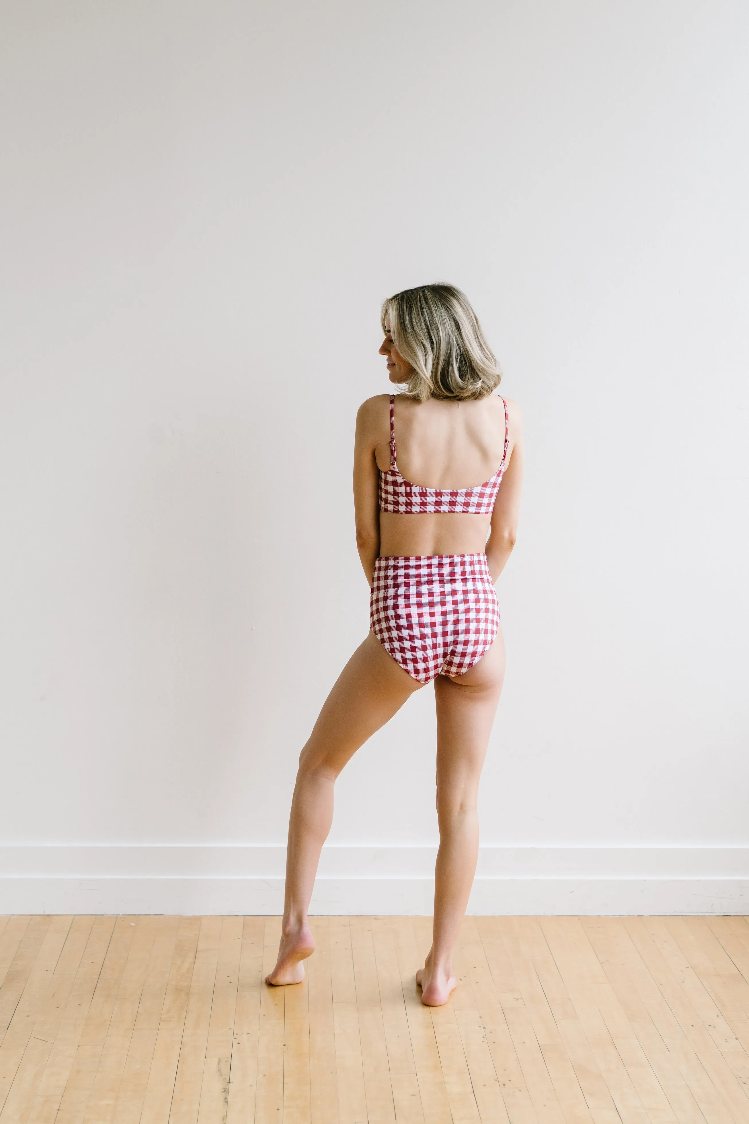 Sunkissed Bikini Top - Red Gingham sold by Maven Thread product image thumbnail 4