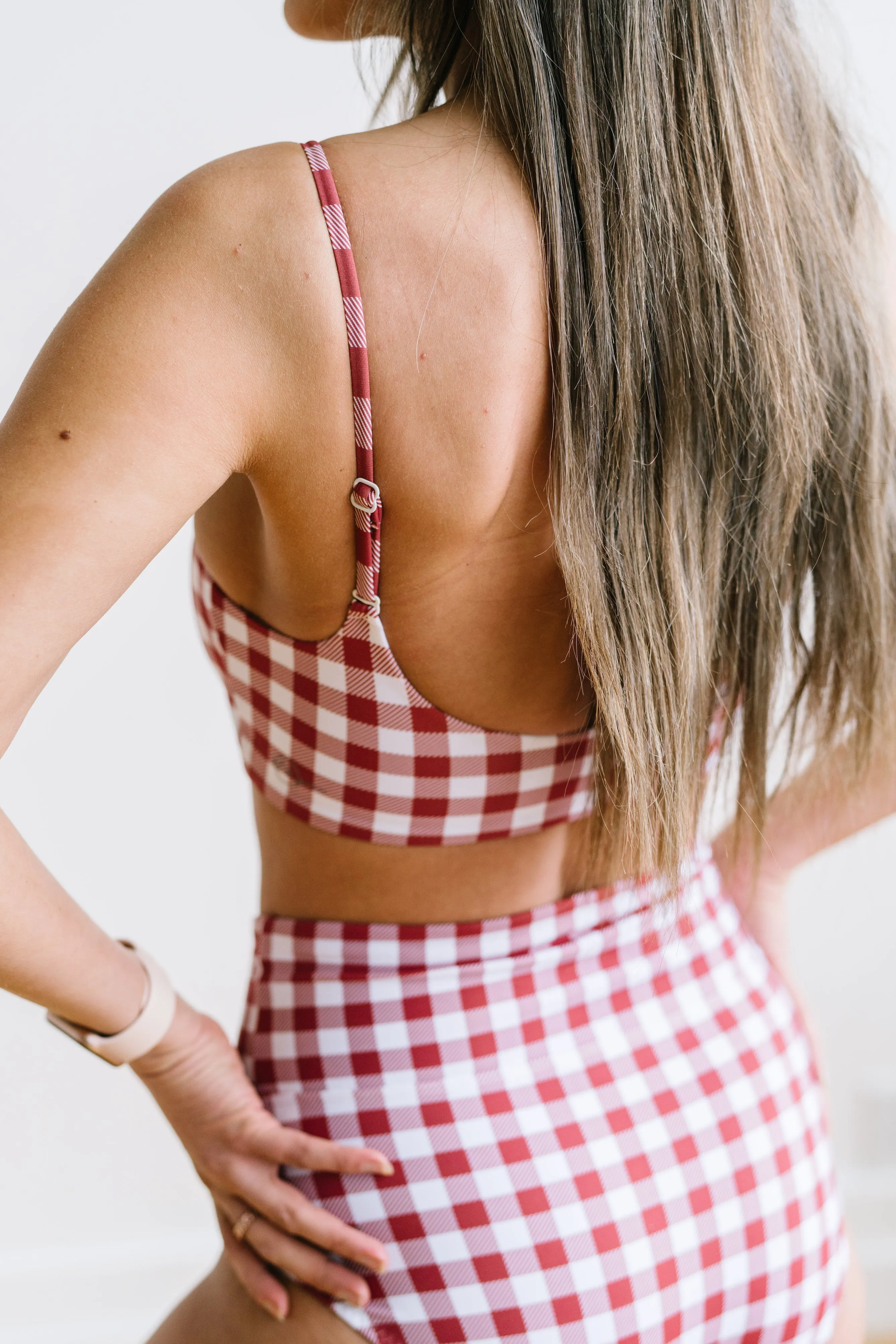 Sunkissed Bikini Top - Red Gingham sold by Maven Thread product image thumbnail 3