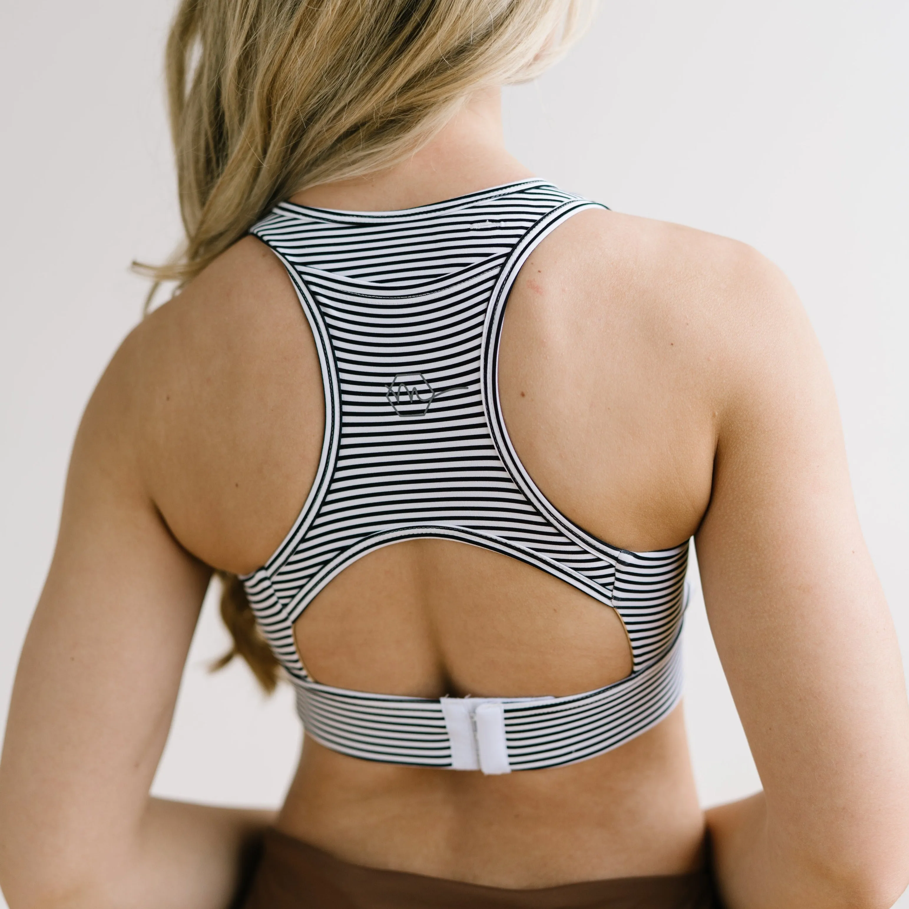 Maternity Sports Bra - B&W Stripe | MT SPORT sold by Maven Thread product image thumbnail 2