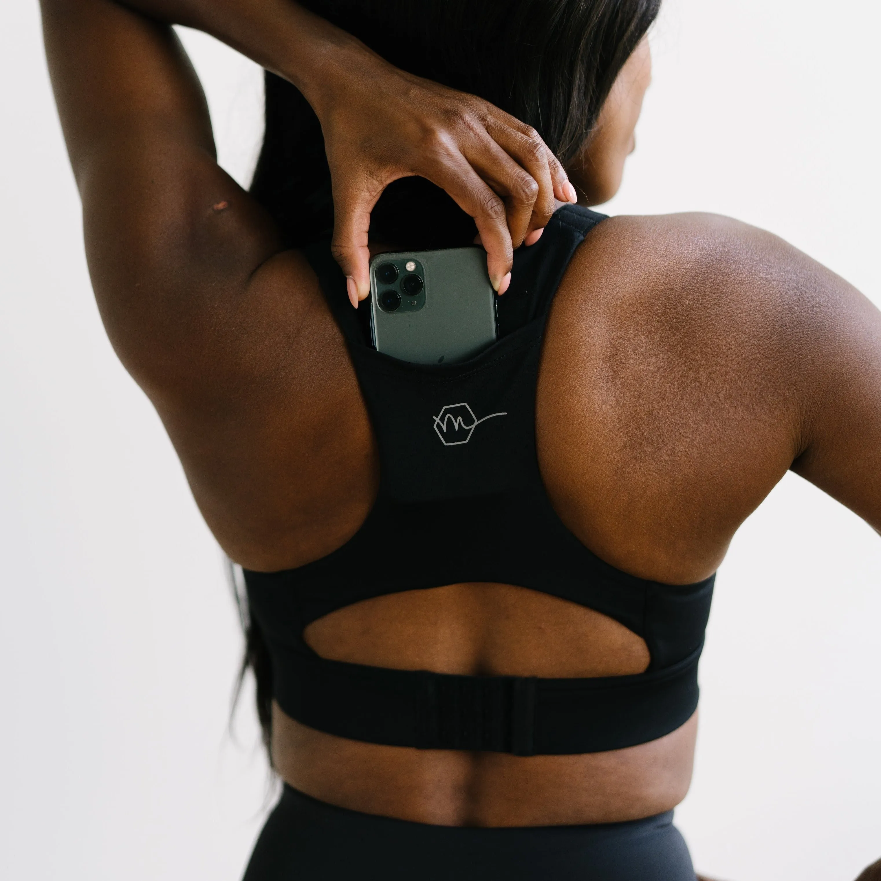 Adjustable Sports Bra - Black | MT SPORT sold by Maven Thread