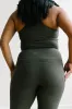 Inspire Leggings - Green Ribbed sold by Maven Thread