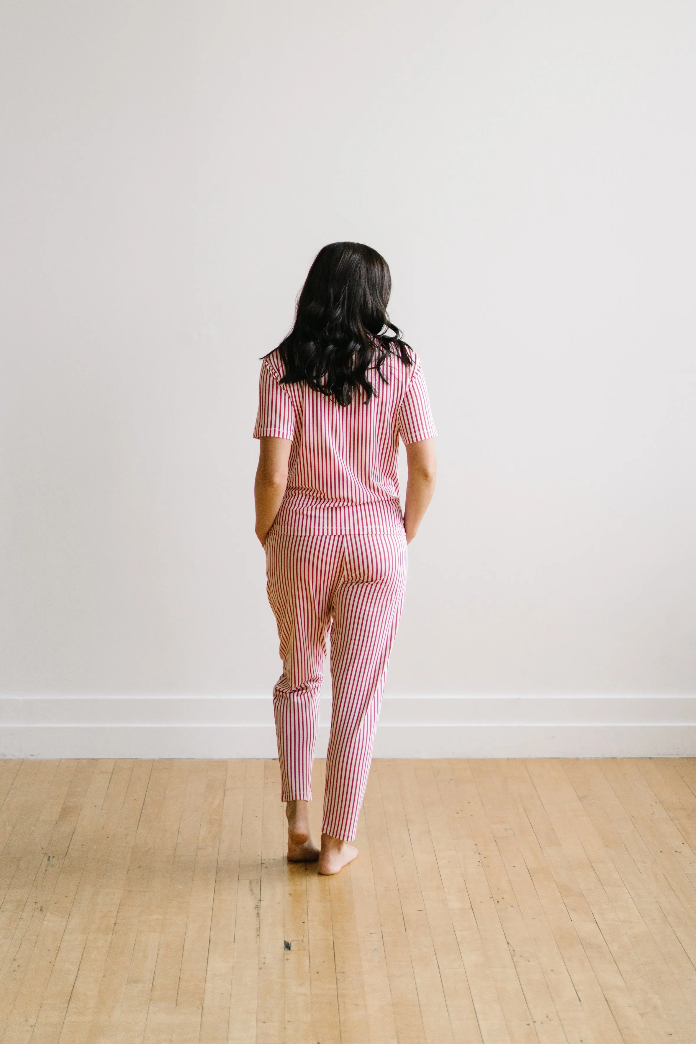 Lounge Premium Pajama Short Sleeve Top - Peppermint sold by Maven Thread product image thumbnail 3