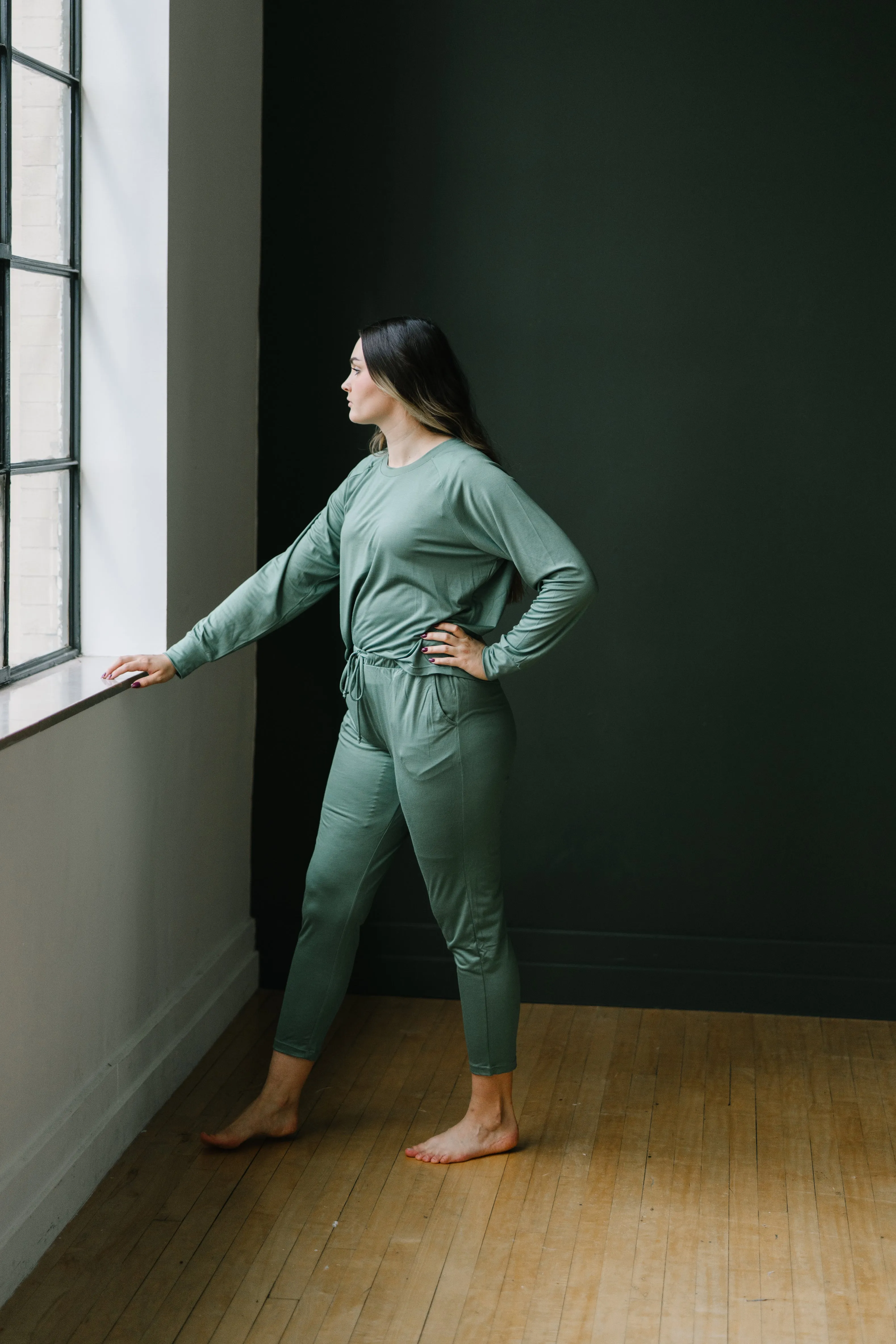 Lounge Premium Pajama Pants - Wintergreen sold by Maven Thread product image thumbnail 3