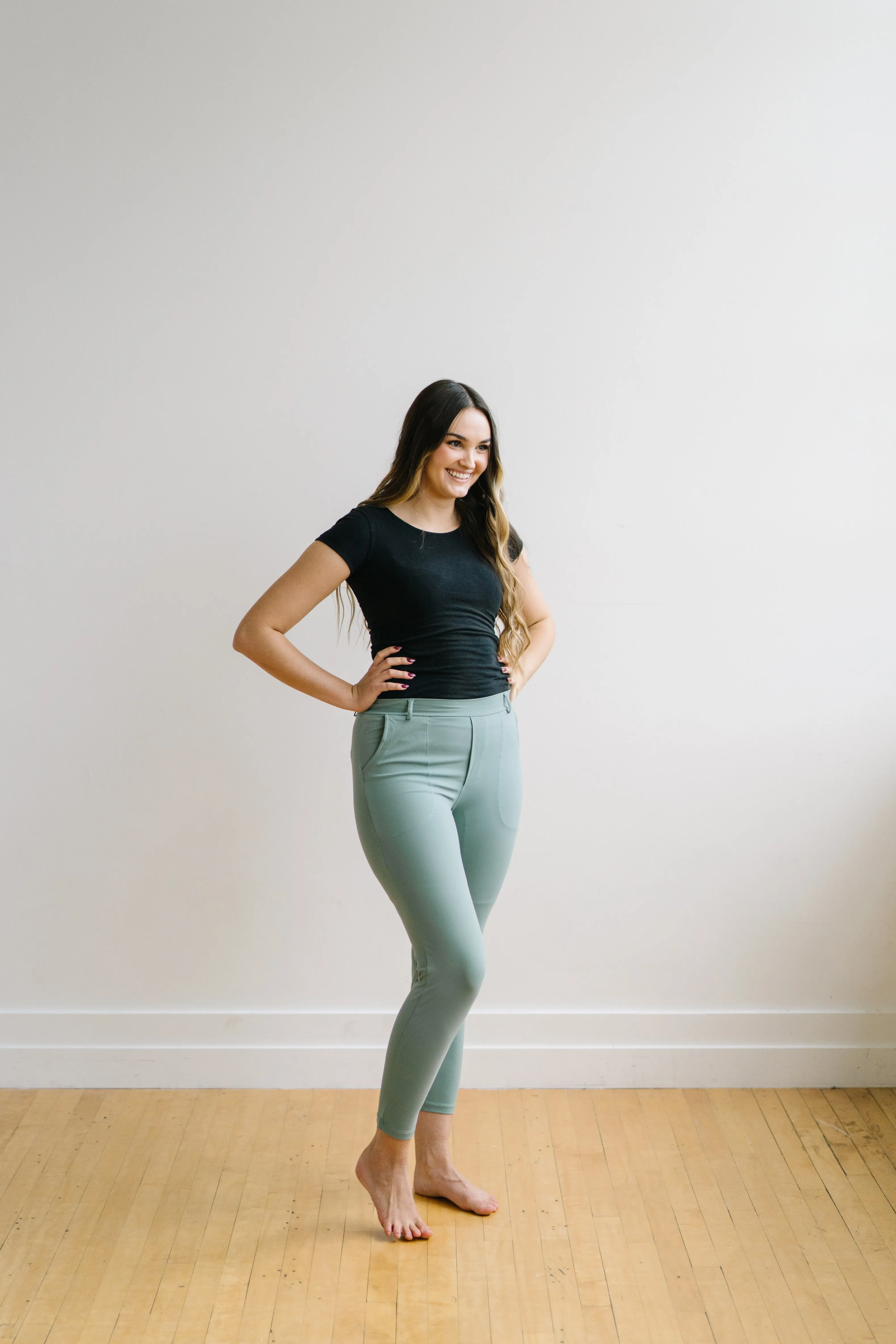 Work Hard Play Hard Trousers - Sage | MT LUXE sold by Maven Thread product image thumbnail 5