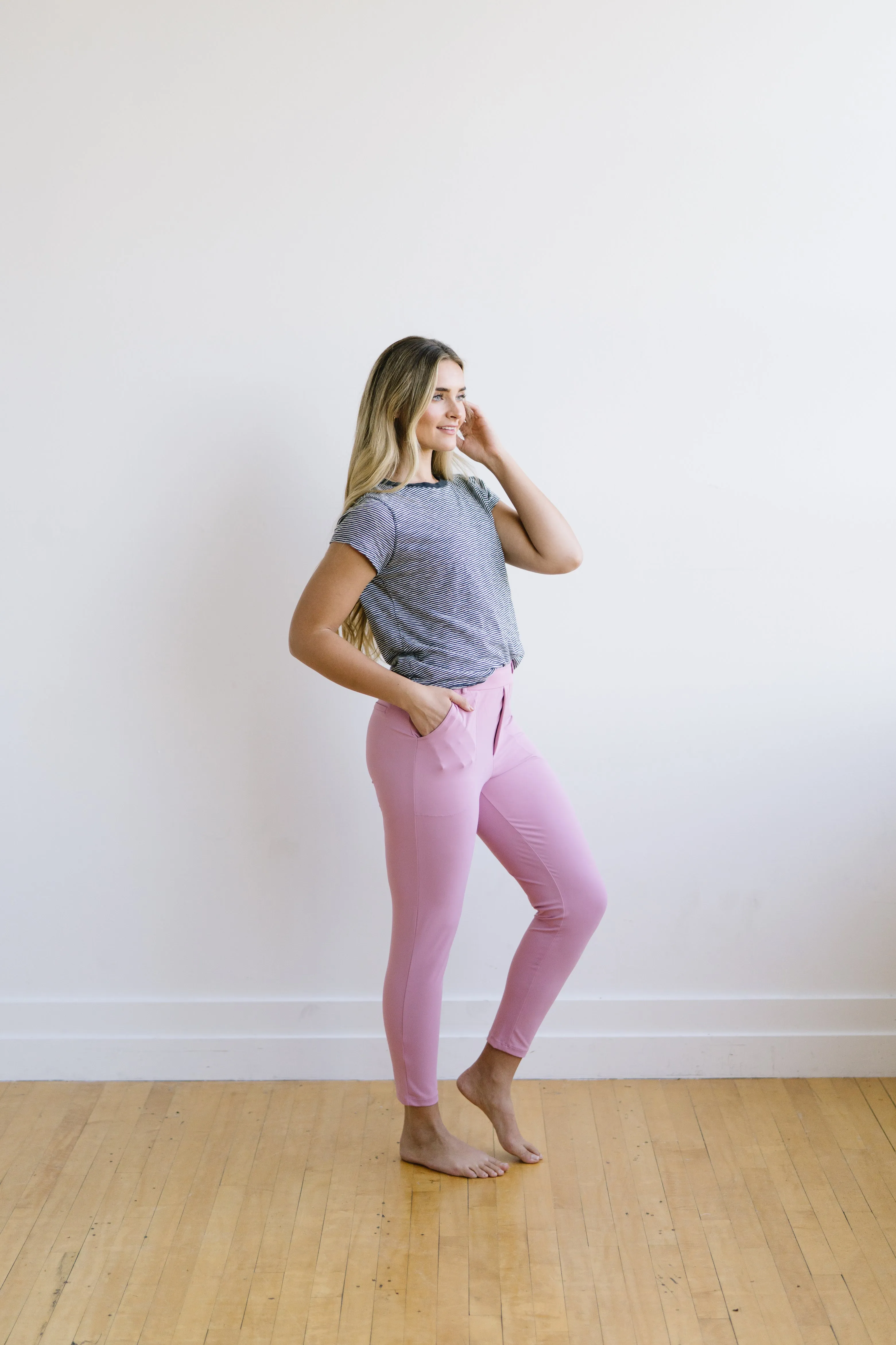 Work Hard Play Hard Trousers - Orchid | MT LUXE sold by Maven Thread product image thumbnail 3