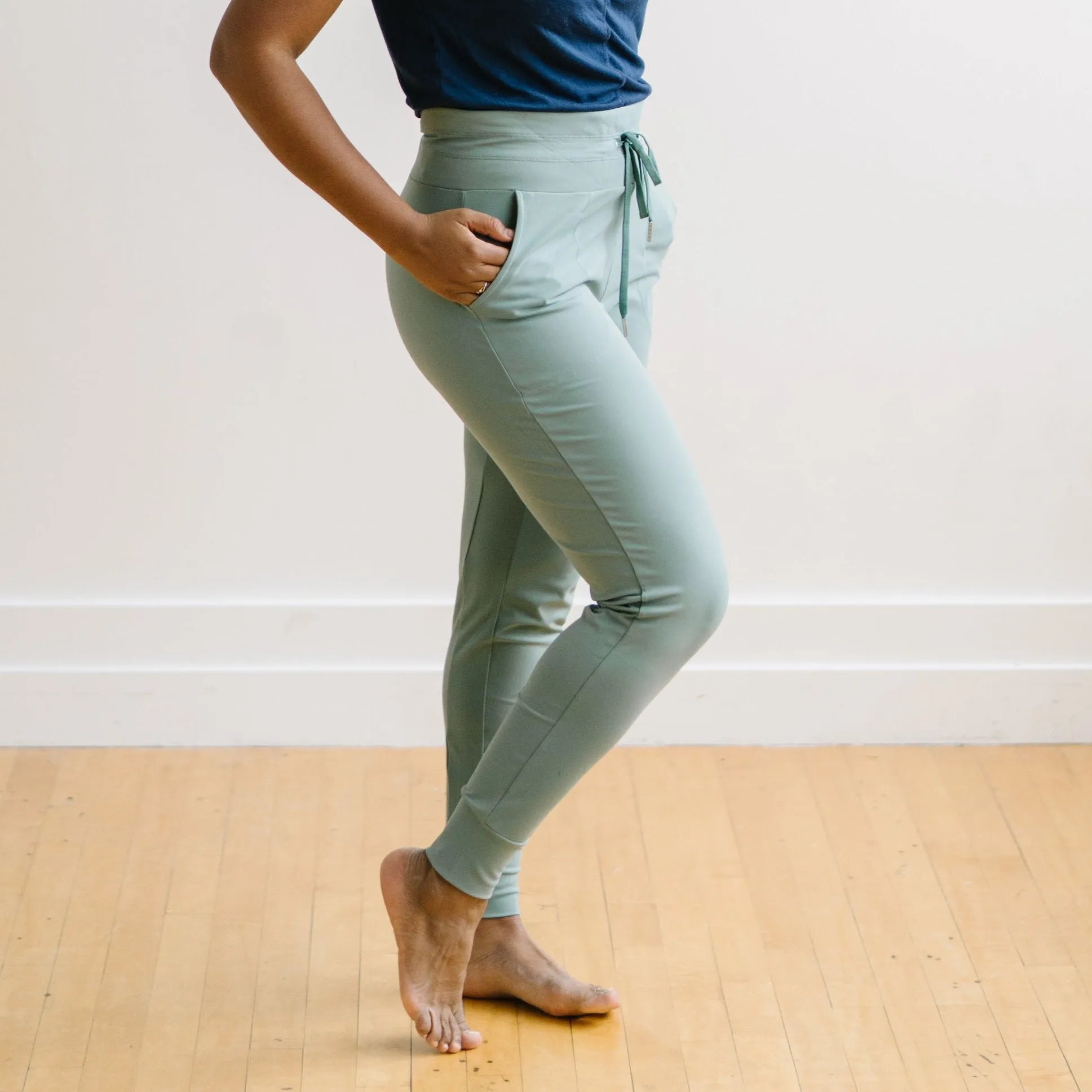 Warmup Joggers - Sage | MT LUXE sold by Maven Thread