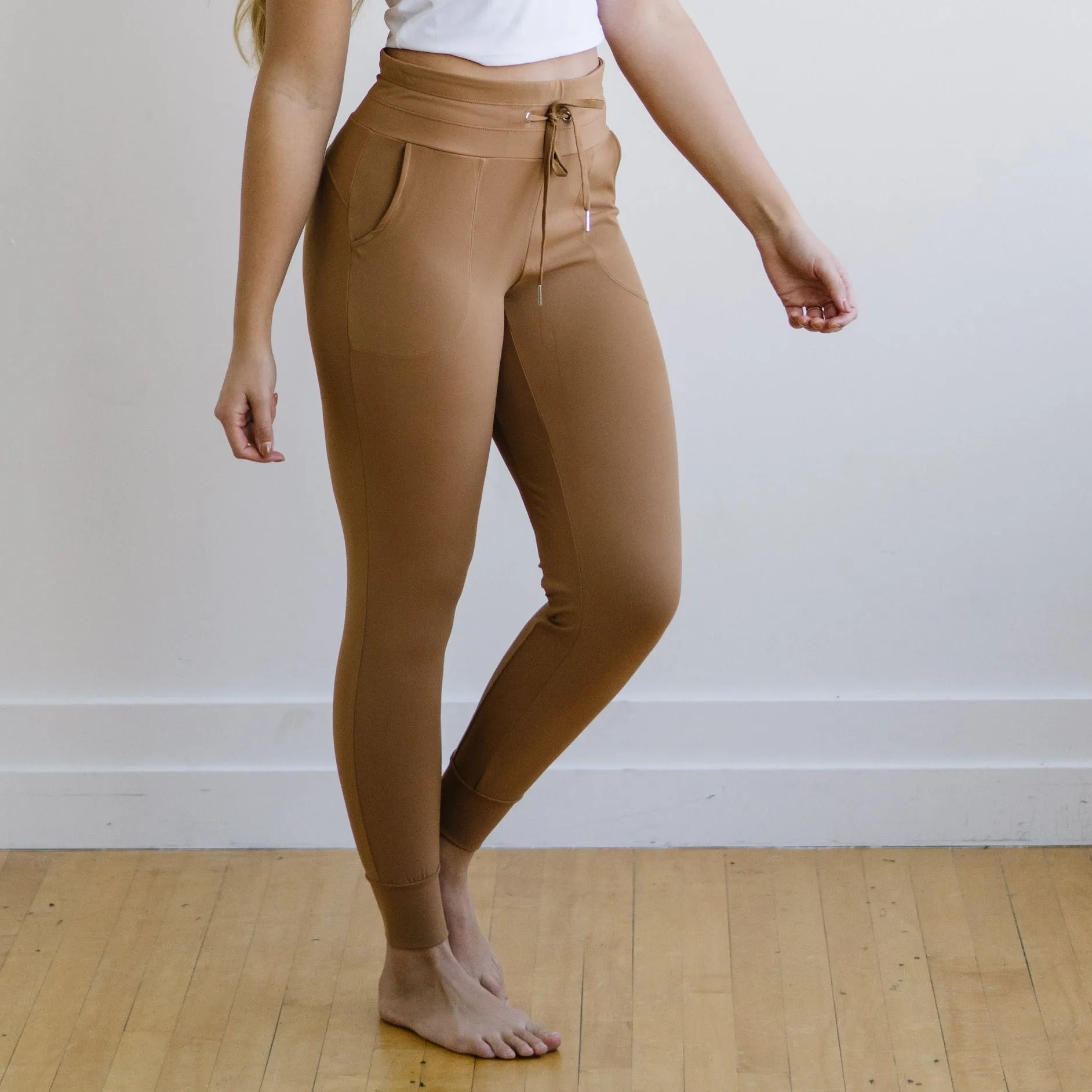 Warmup Joggers - Dark Khaki | MT LUXE sold by Maven Thread