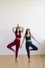 Criss Cross Sports Bra - Maroon Moons | MT SPORT sold by Maven Thread
