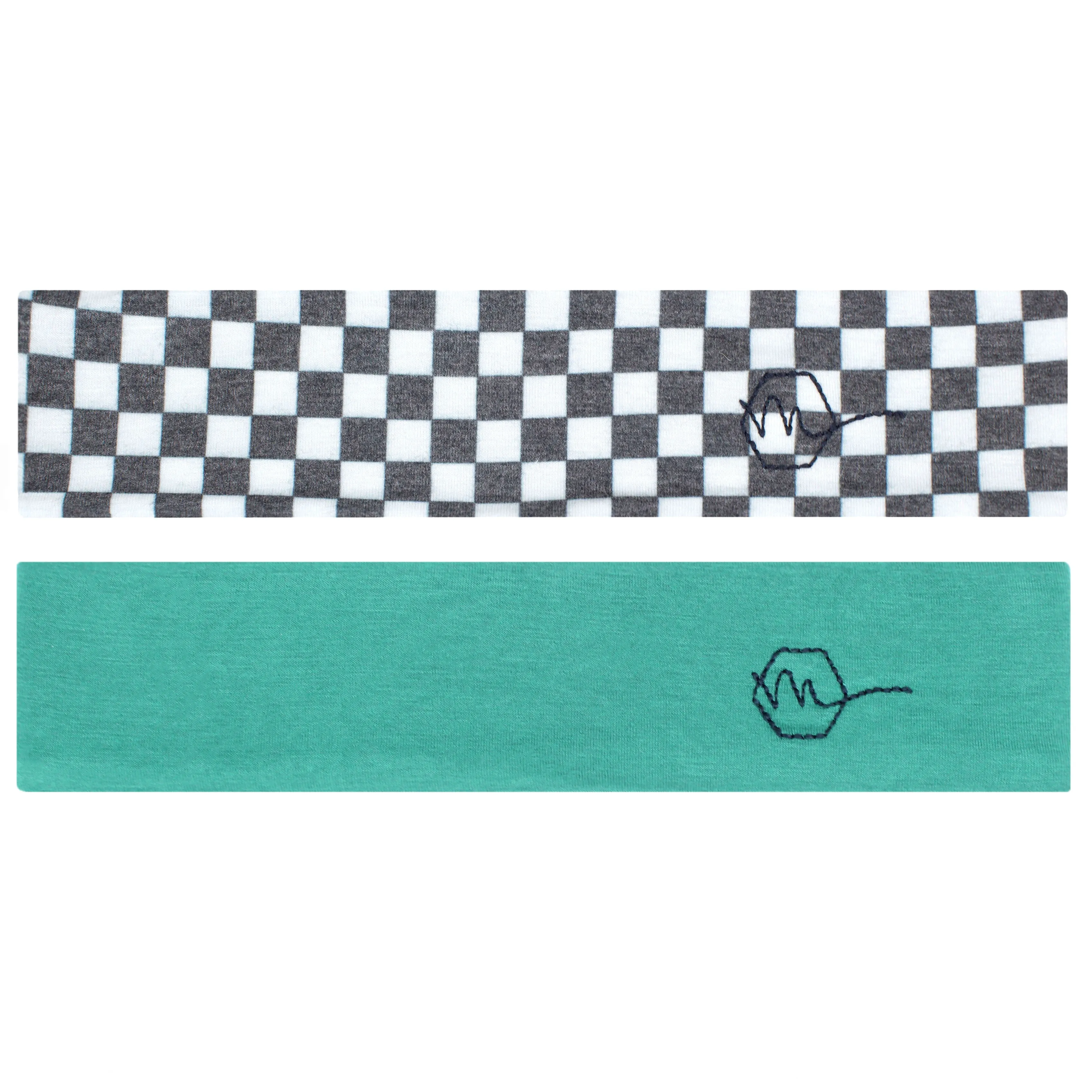 CHECKERED - 2'' Headbands sold by Maven Thread