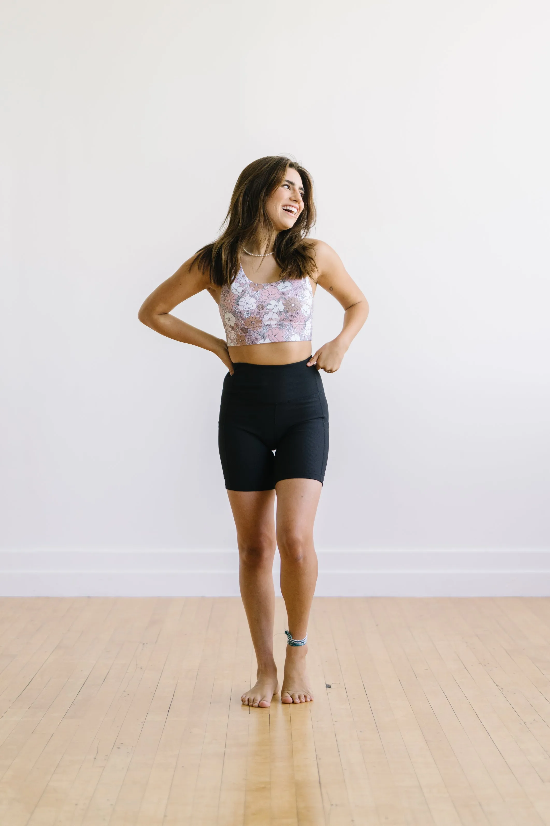 Ribbed Biker Shorts - 6'' - Black sold by Maven Thread product image thumbnail 4