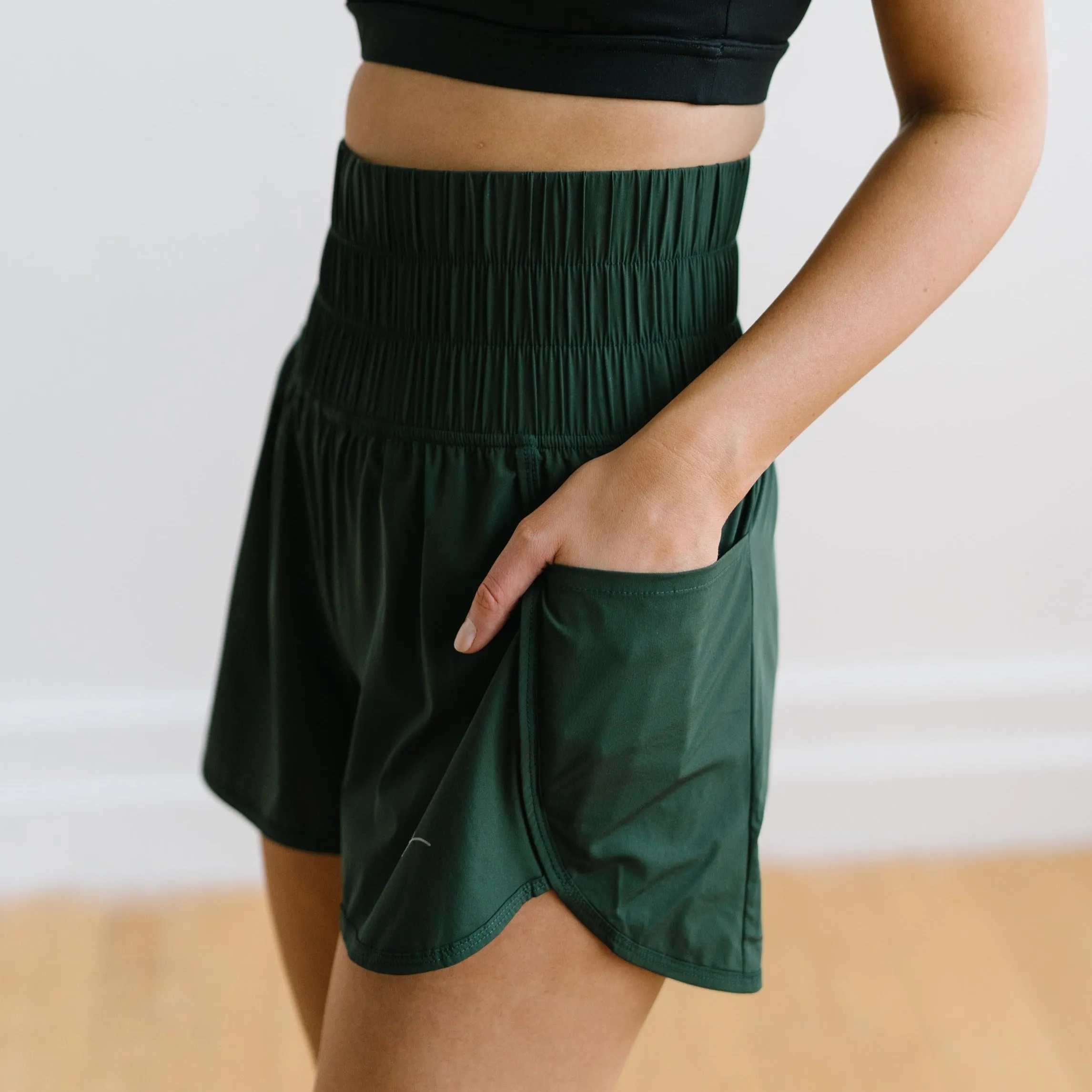 Trainer Shorts - Forest Green sold by Maven Thread