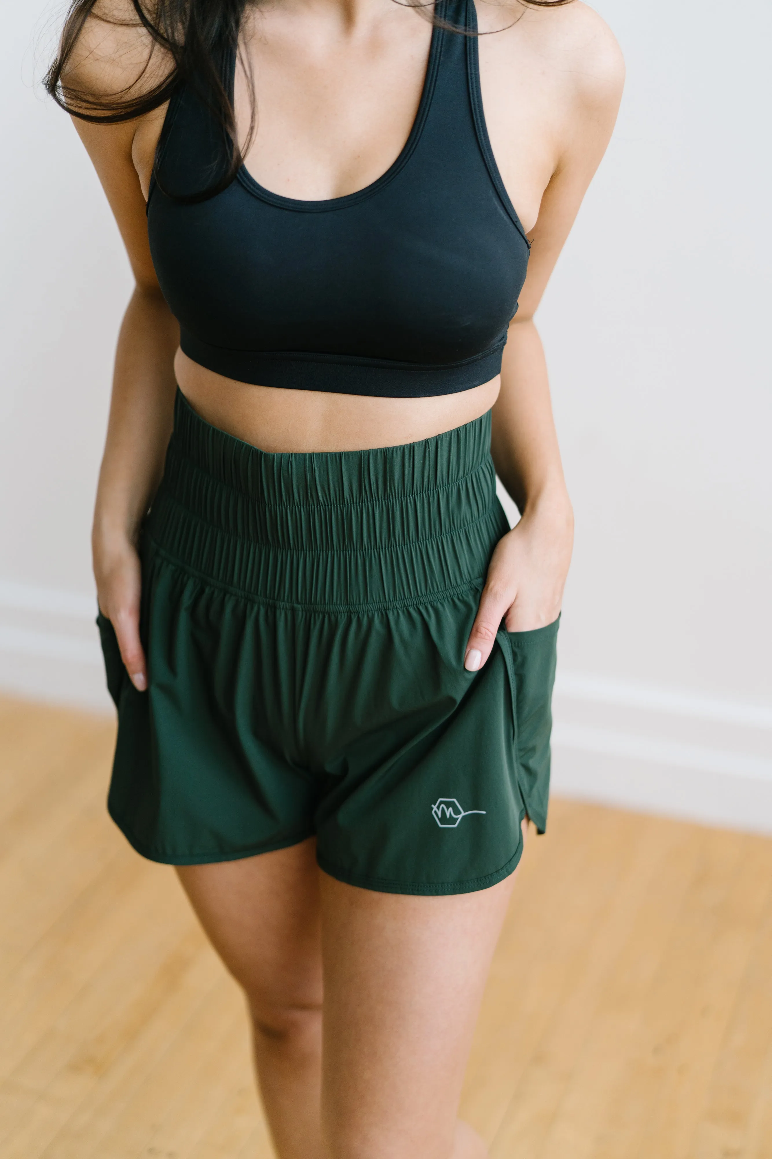 Trainer Shorts - Forest Green sold by Maven Thread product image thumbnail 4