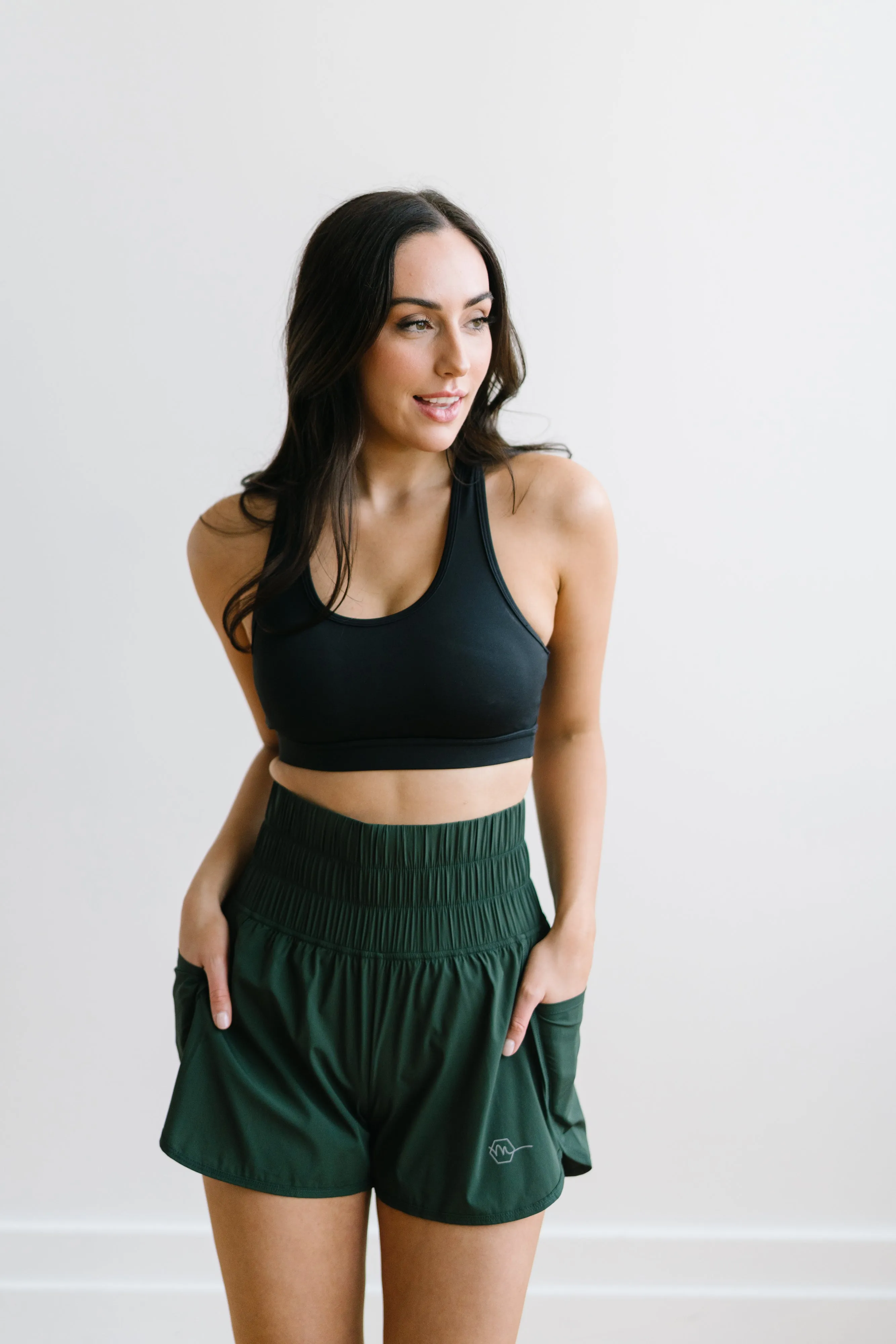 Trainer Shorts - Forest Green sold by Maven Thread product image thumbnail 3