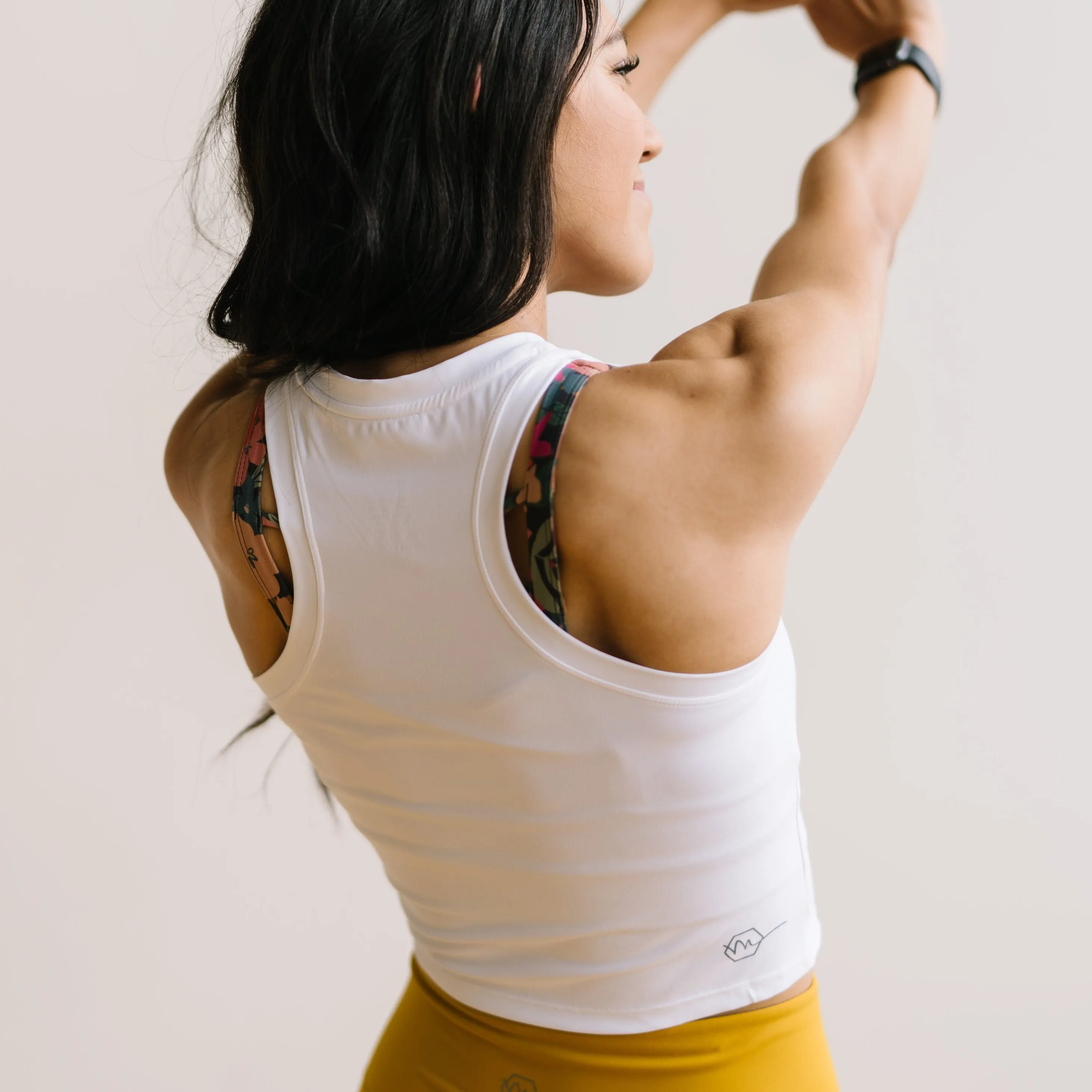 Renew Crop Tank - White | MT LUXE sold by Maven Thread product image thumbnail 2