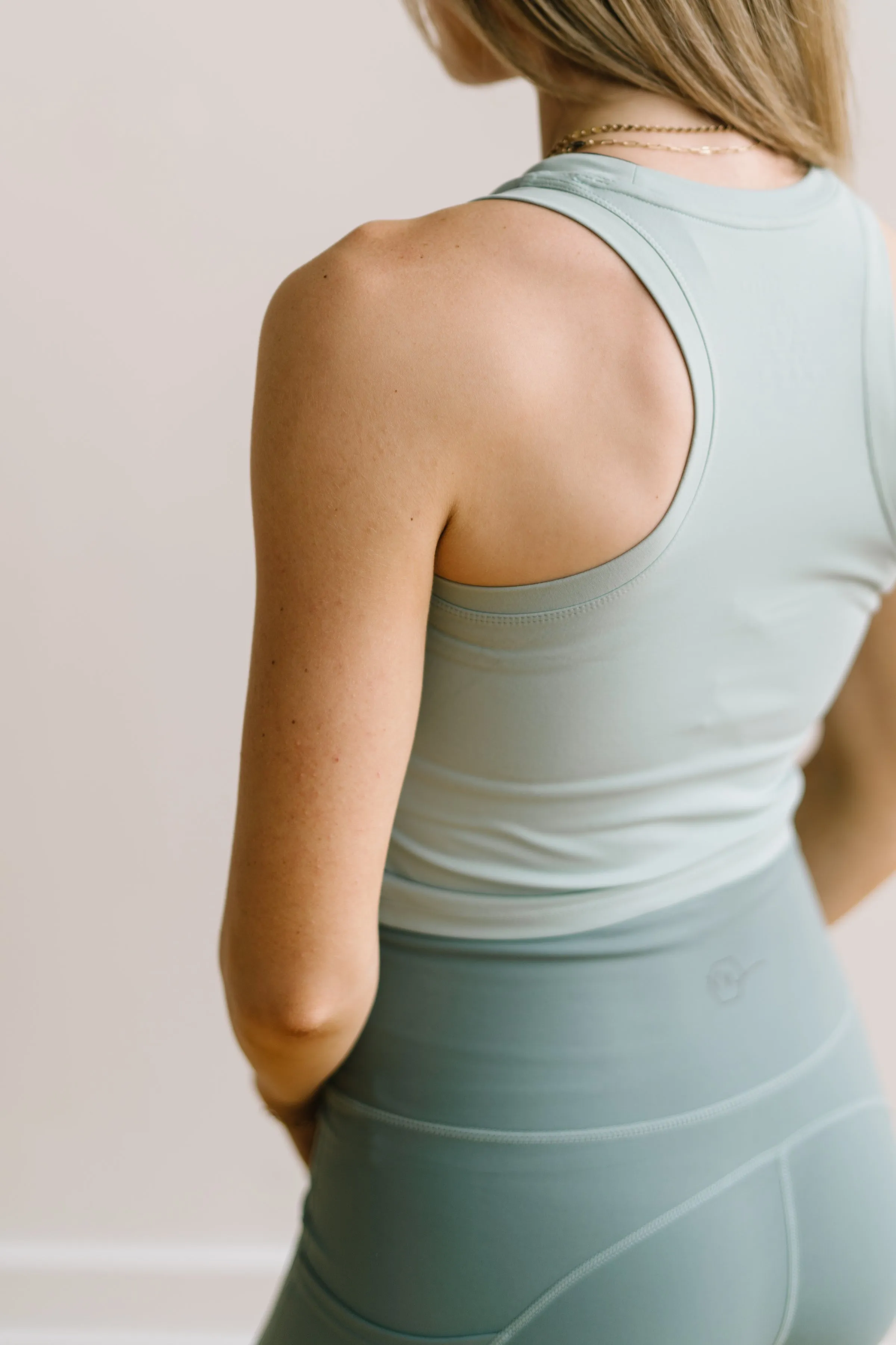 Renew Crop Tank - Blue Mist | MT LUXE sold by Maven Thread product image thumbnail 4