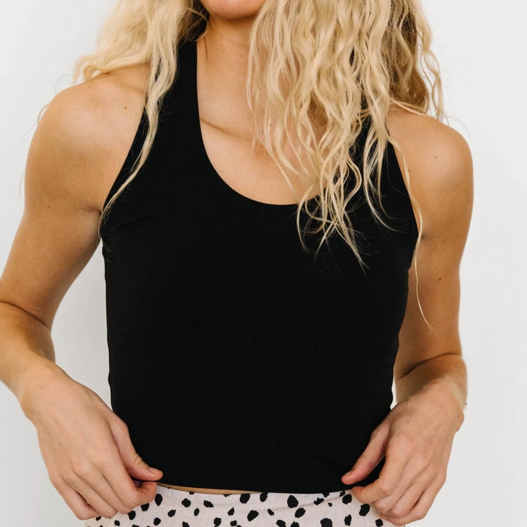 Renew Crop Tank - Black | MT LUXE sold by Maven Thread product image thumbnail 2