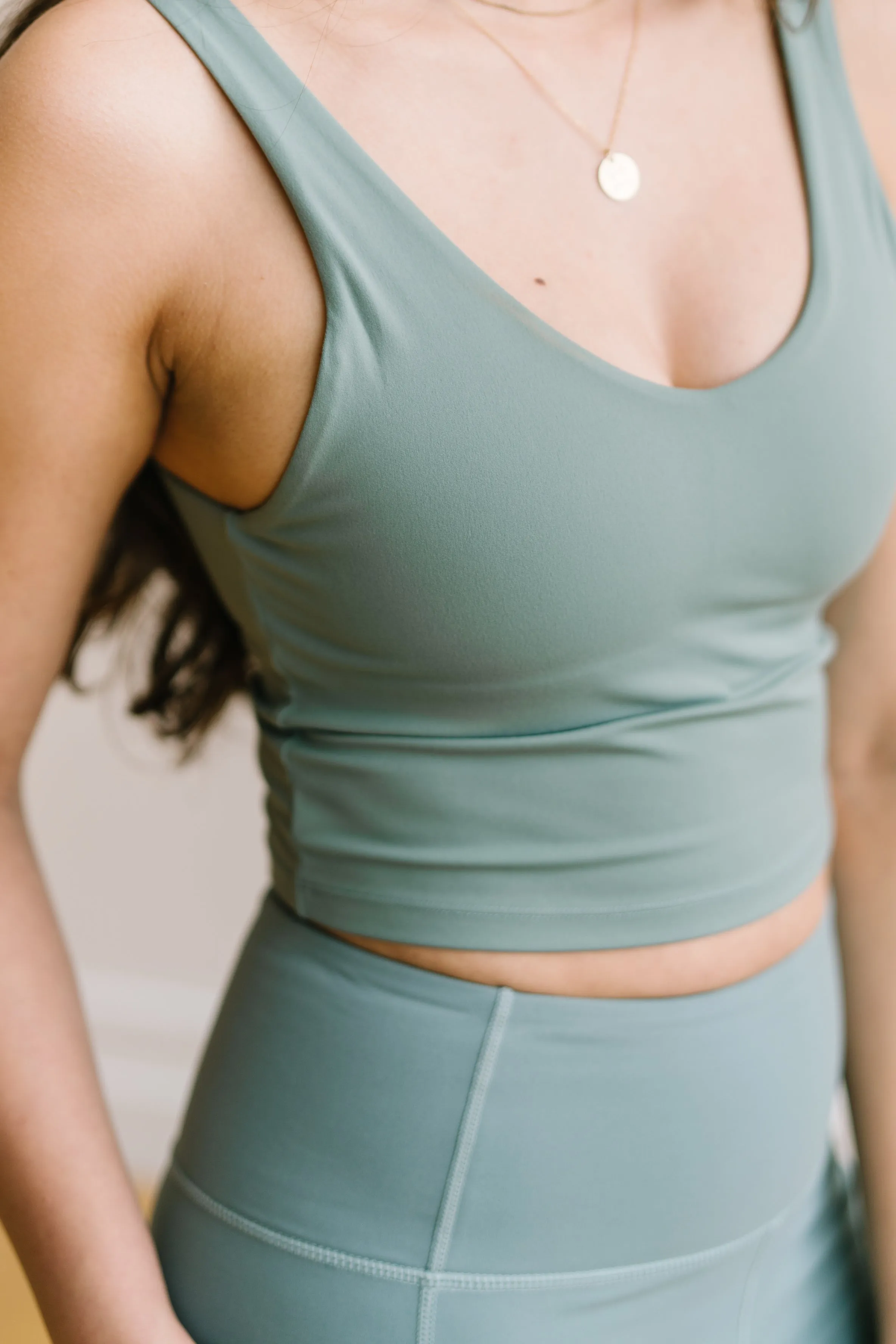 Crop Tank Sports Bra - Sage | MT LUXE sold by Maven Thread product image thumbnail 5