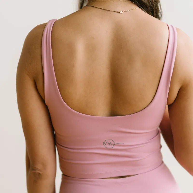 Crop Tank Sports Bra - Orchid | MT LUXE sold by Maven Thread