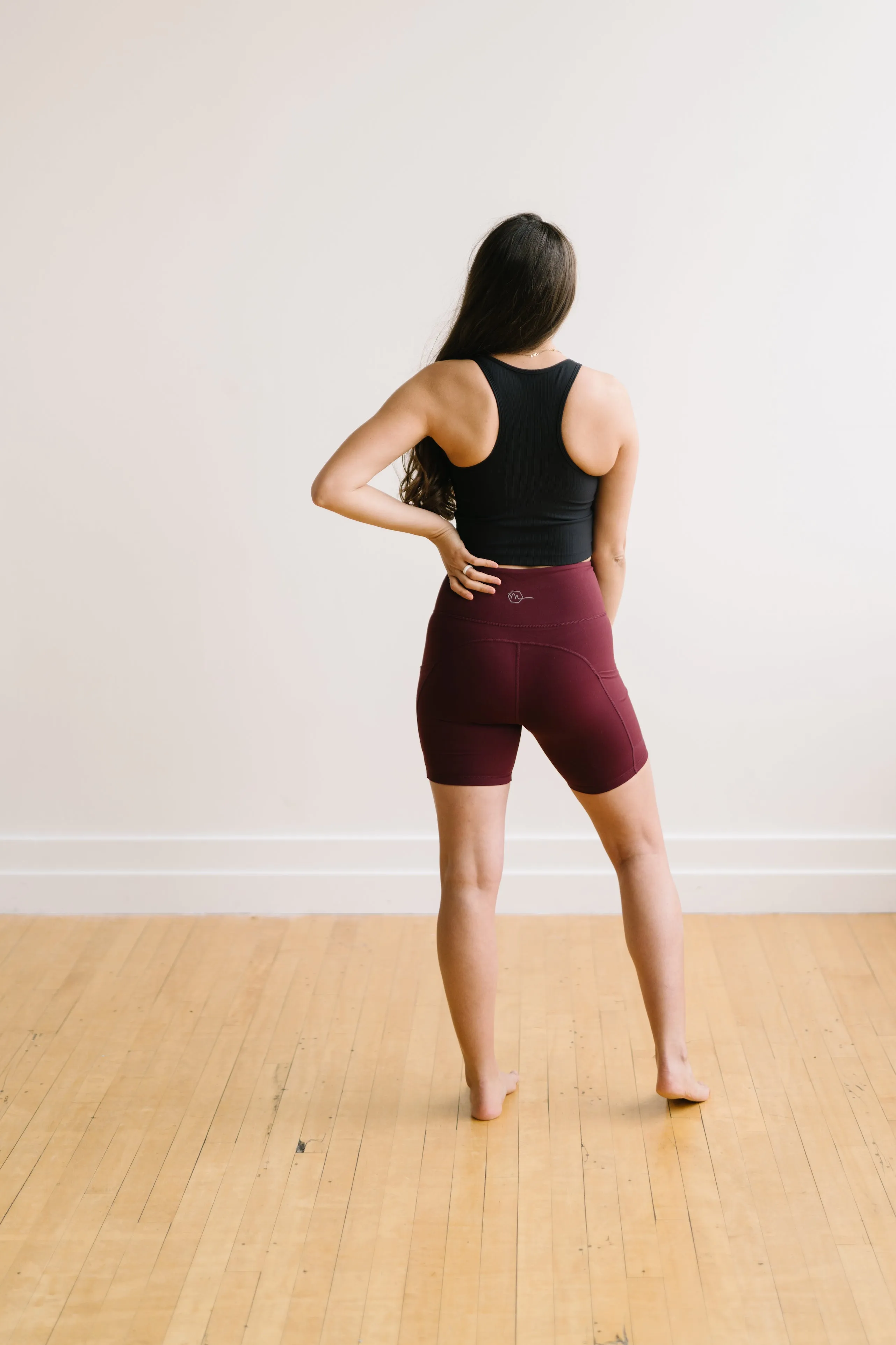 Biker Shorts - 6'' - Burgundy | MT LUXE sold by Maven Thread product image thumbnail 5