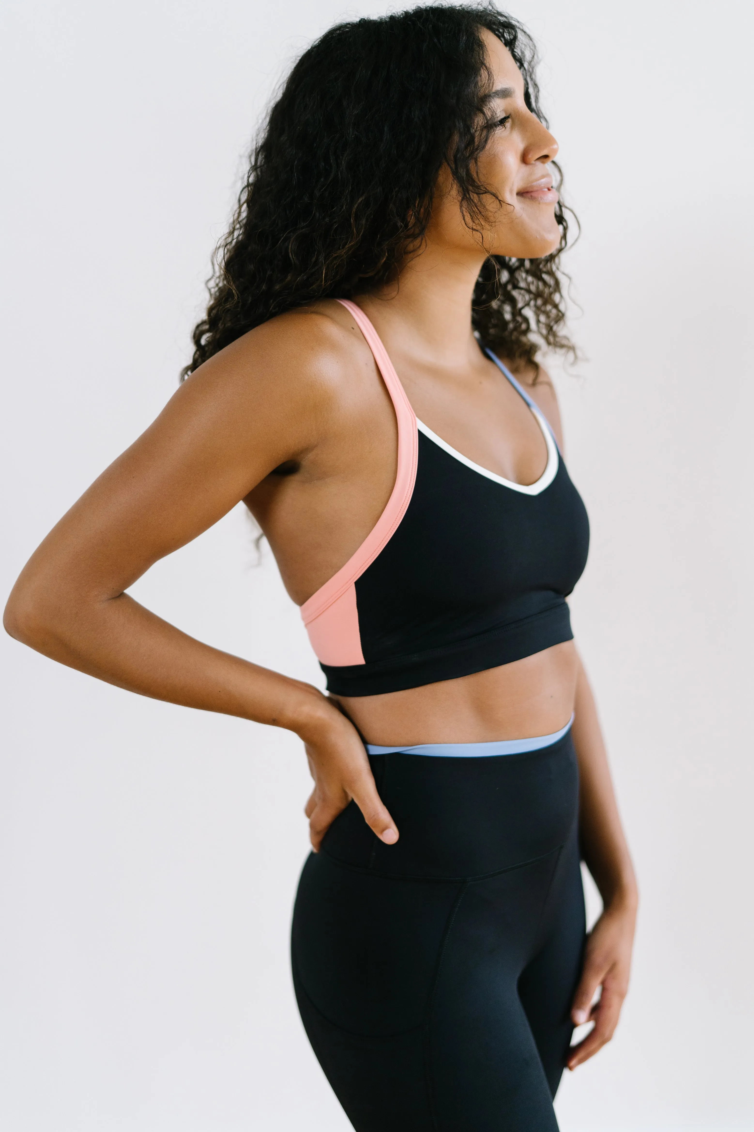 Hype V-Neck Sports Bra - Sunrise | MT SPORT sold by Maven Thread product image thumbnail 4