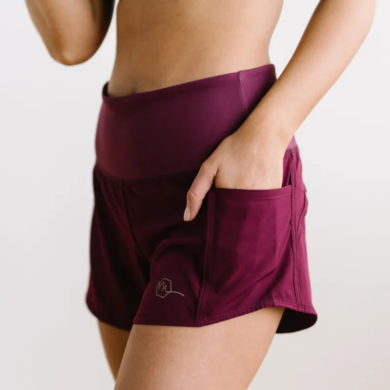 Elite Shorts - 3.5'' - Merlot sold by Maven Thread