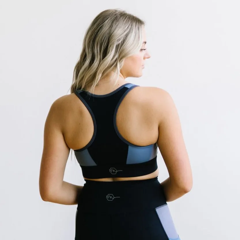 Flex Sports Bra - Blue Colorblock | MT SPORT sold by Maven Thread product image thumbnail 2