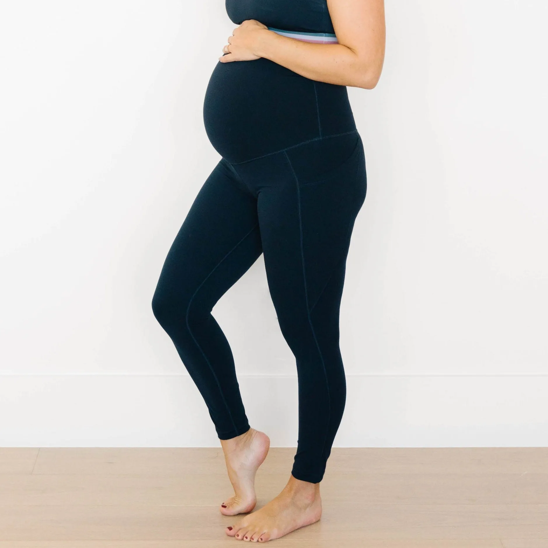 Maternity Leggings - Navy | MT LUXE sold by Maven Thread