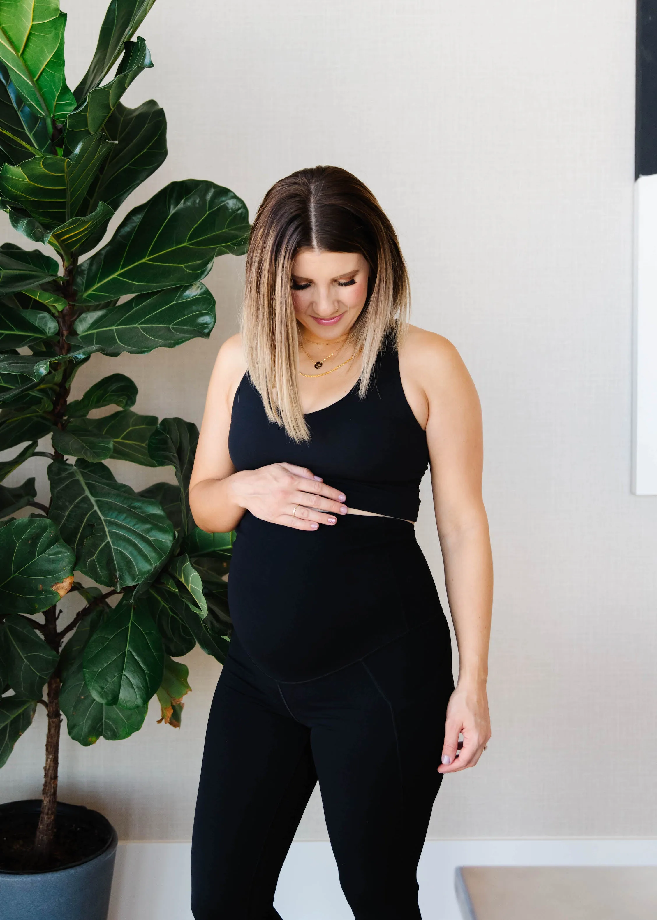 Maternity Leggings - Black | MT LUXE sold by Maven Thread product image thumbnail 3