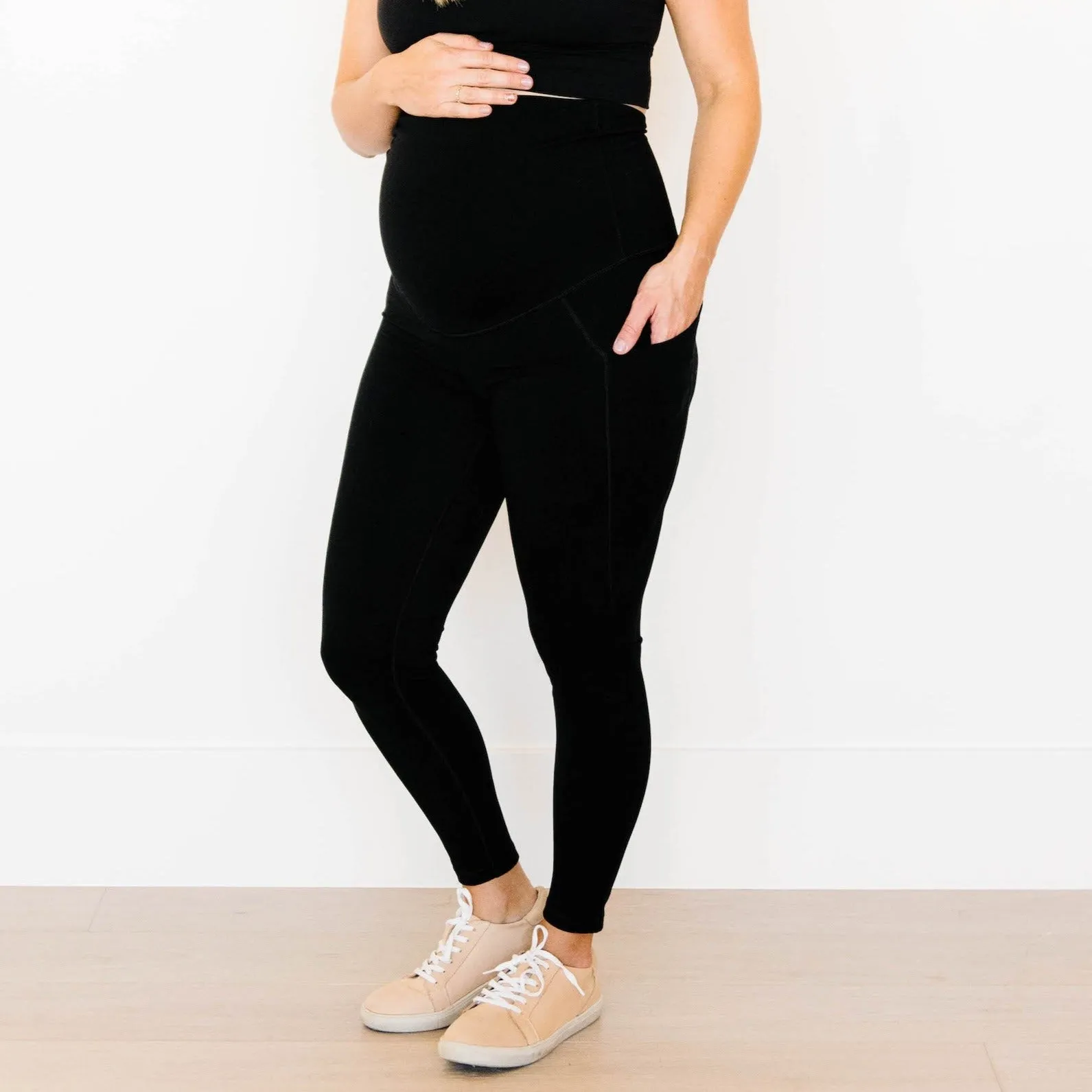 Maternity Leggings - Black | MT LUXE sold by Maven Thread