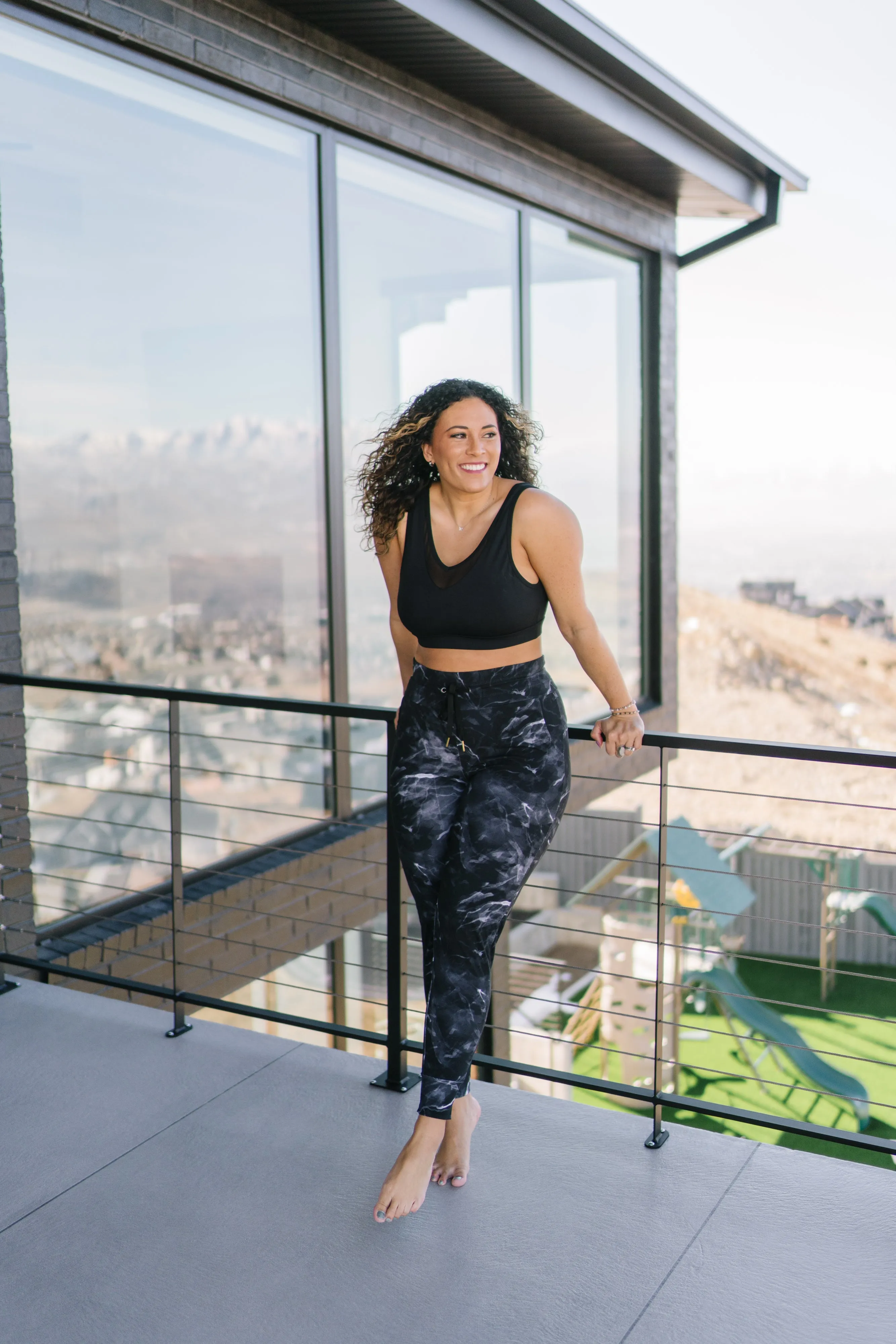 Warmup Joggers - Black Marble | MT LUXE sold by Maven Thread product image thumbnail 3