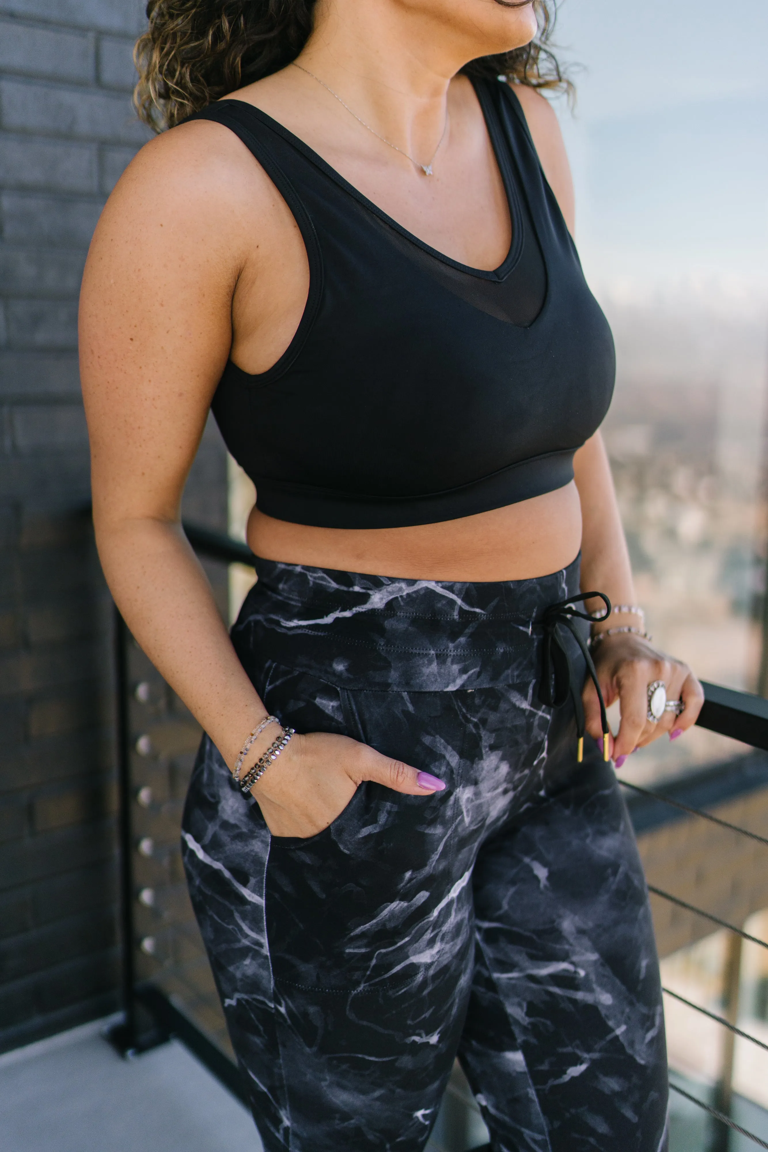 Warmup Joggers - Black Marble | MT LUXE sold by Maven Thread product image thumbnail 4