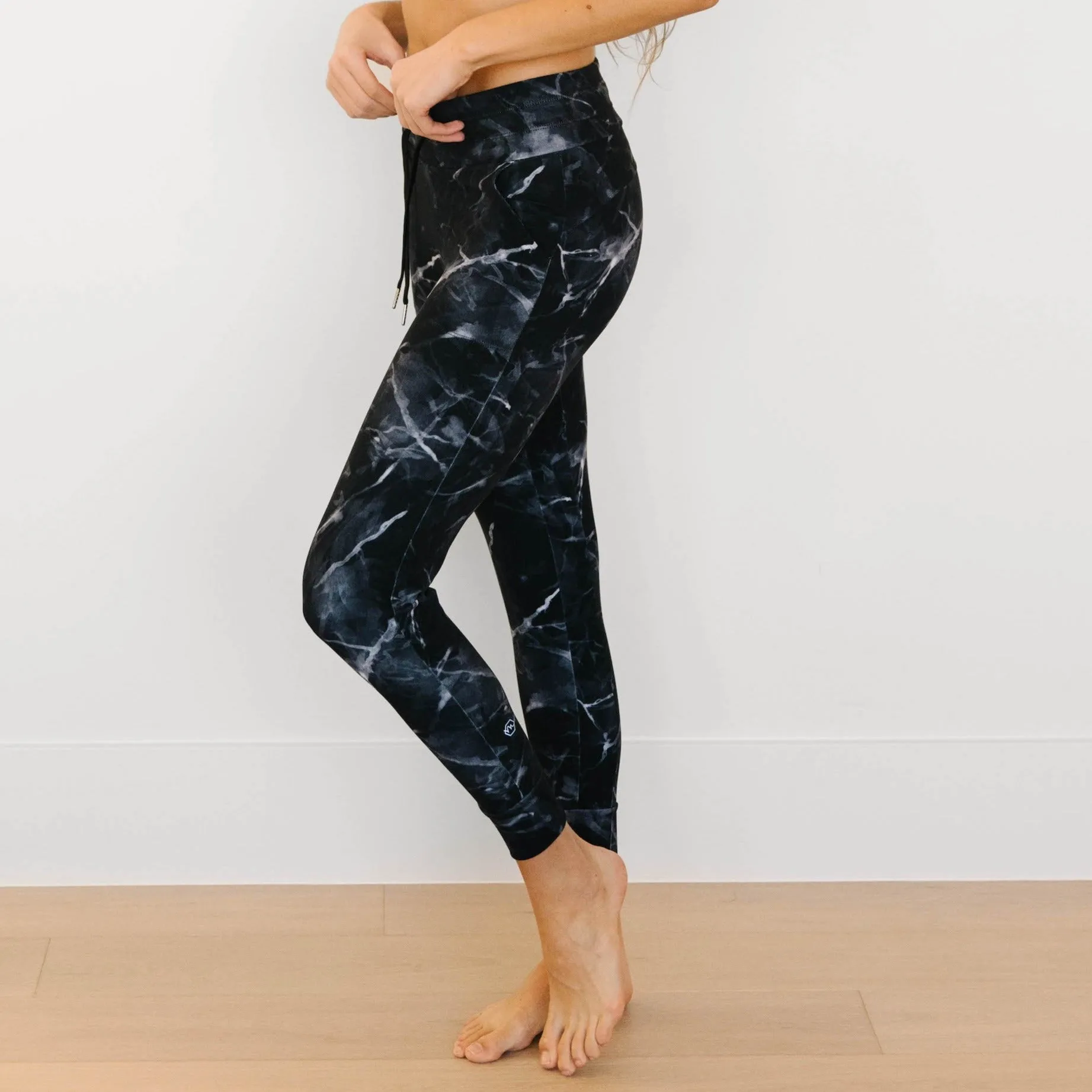 Warmup Joggers - Black Marble | MT LUXE sold by Maven Thread
