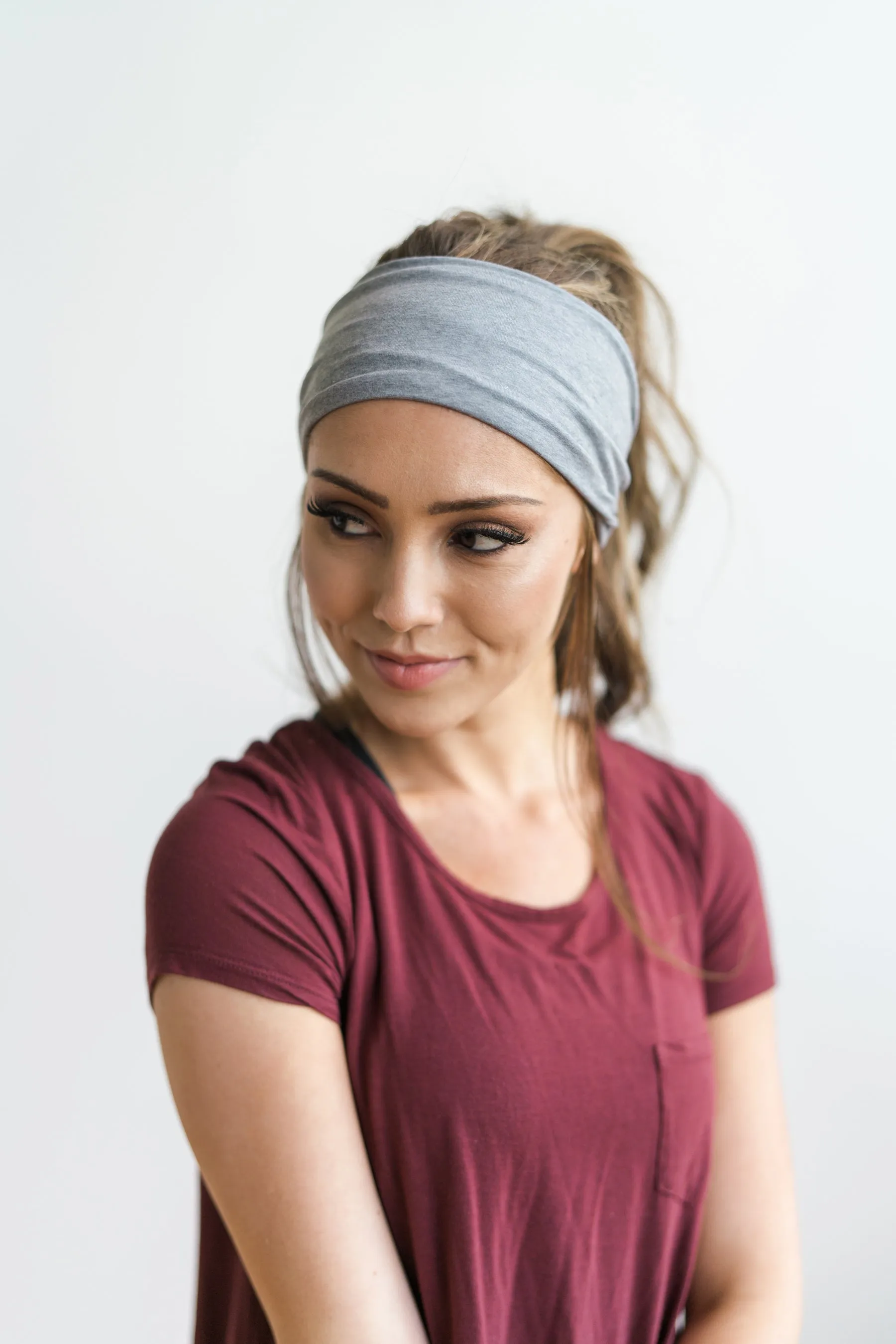 Grey - 4'' Headband Single sold by Maven Thread product image thumbnail 3