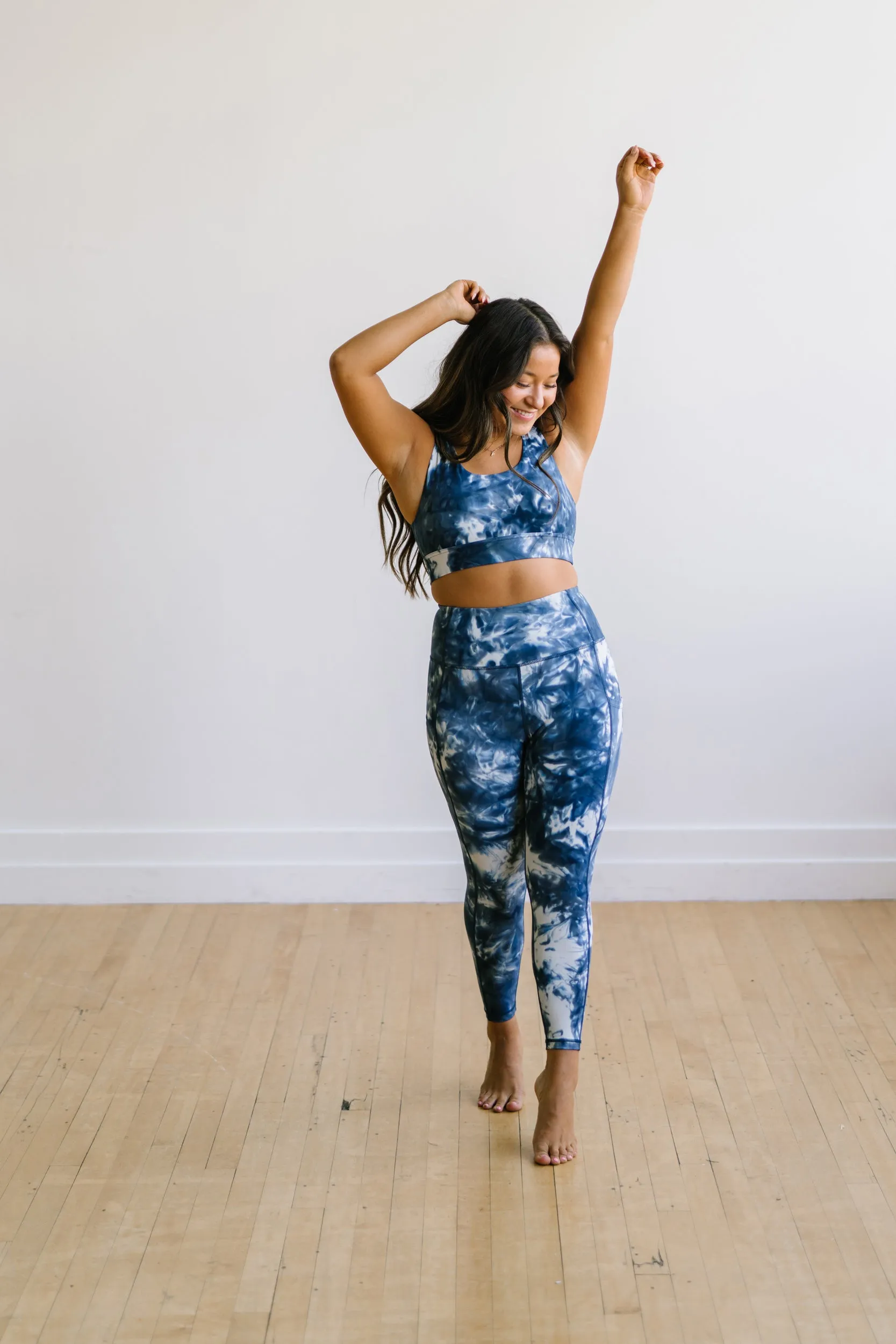 Fierce Sports Bra - Navy Tie Dye | MT SPORT sold by Maven Thread product image thumbnail 5