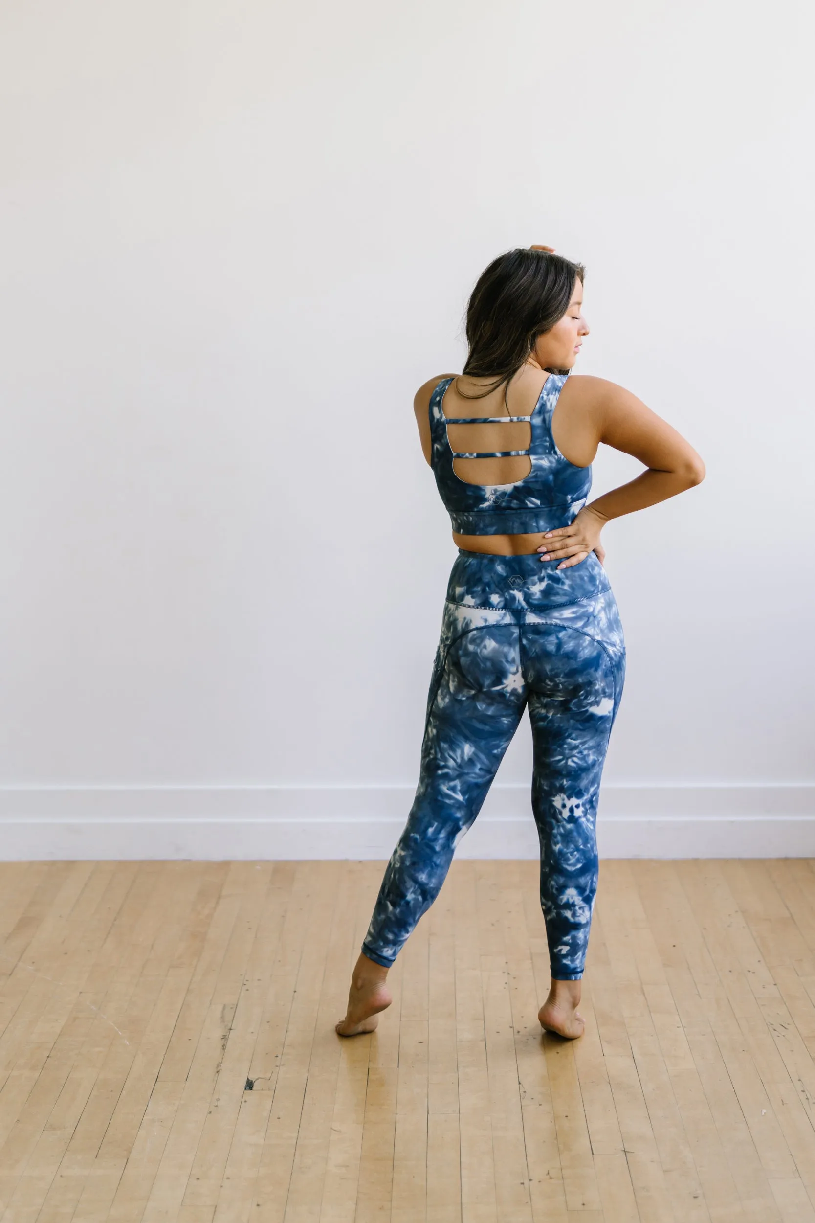 Fierce Sports Bra - Navy Tie Dye | MT SPORT sold by Maven Thread product image thumbnail 4