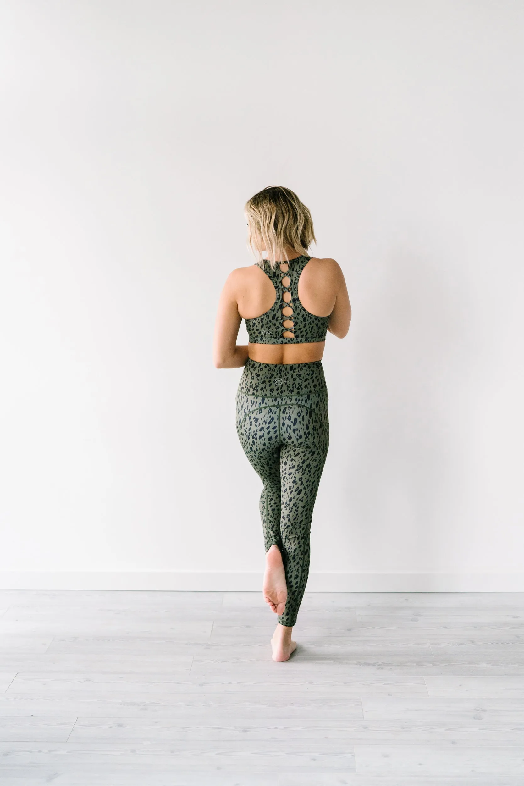 Courage Sports Bra - Green Leopard | MT SPORT sold by Maven Thread product image thumbnail 4