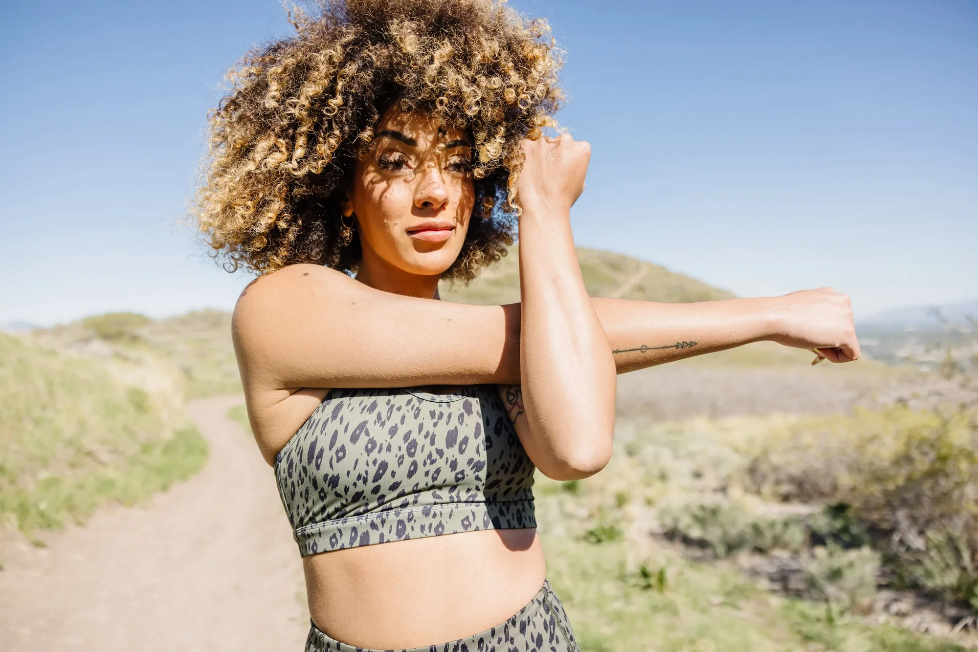 Courage Sports Bra - Green Leopard | MT SPORT sold by Maven Thread product image thumbnail 5