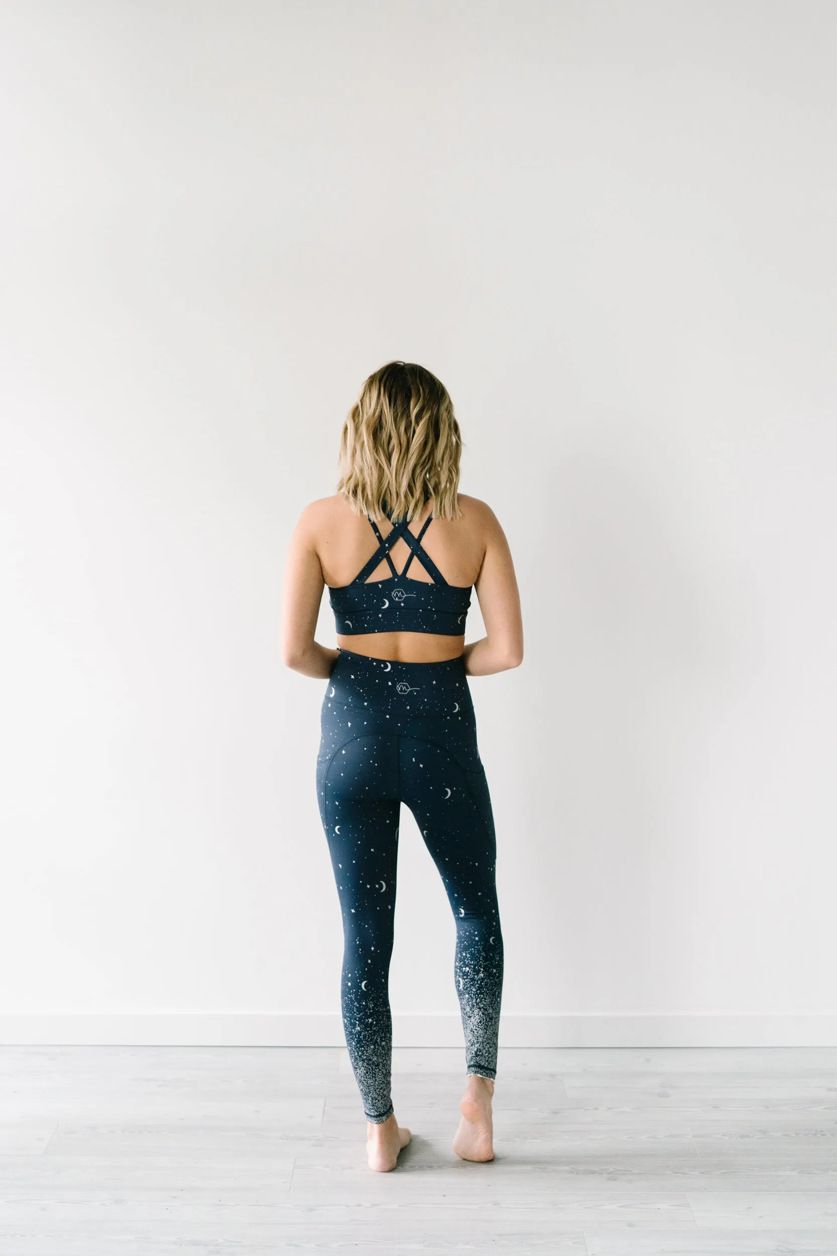 Inspire Leggings - Navy Moons | MT SPORT sold by Maven Thread product image thumbnail 5