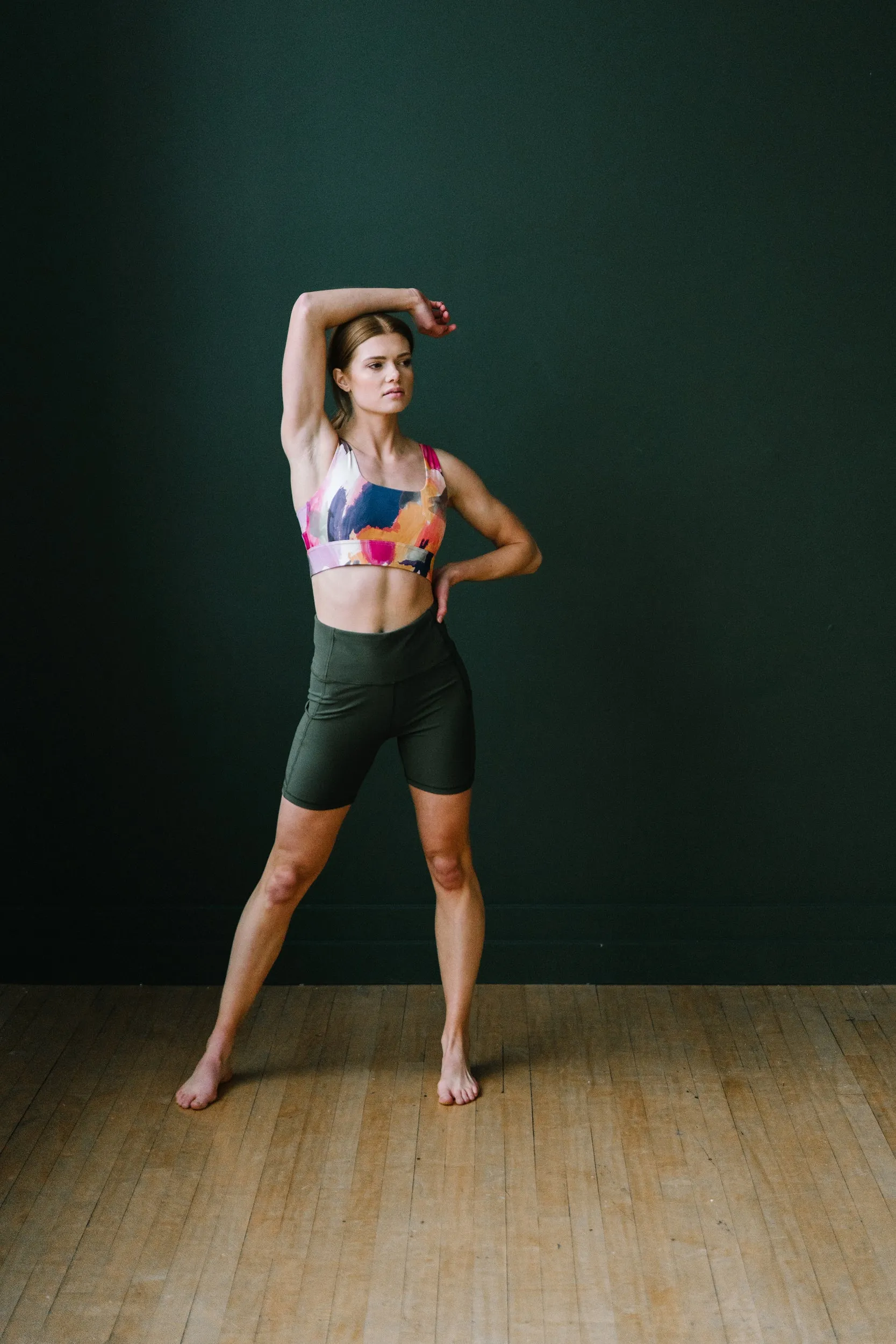 Biker Shorts - 6'' - Olive Green | MT LUXE sold by Maven Thread product image thumbnail 3