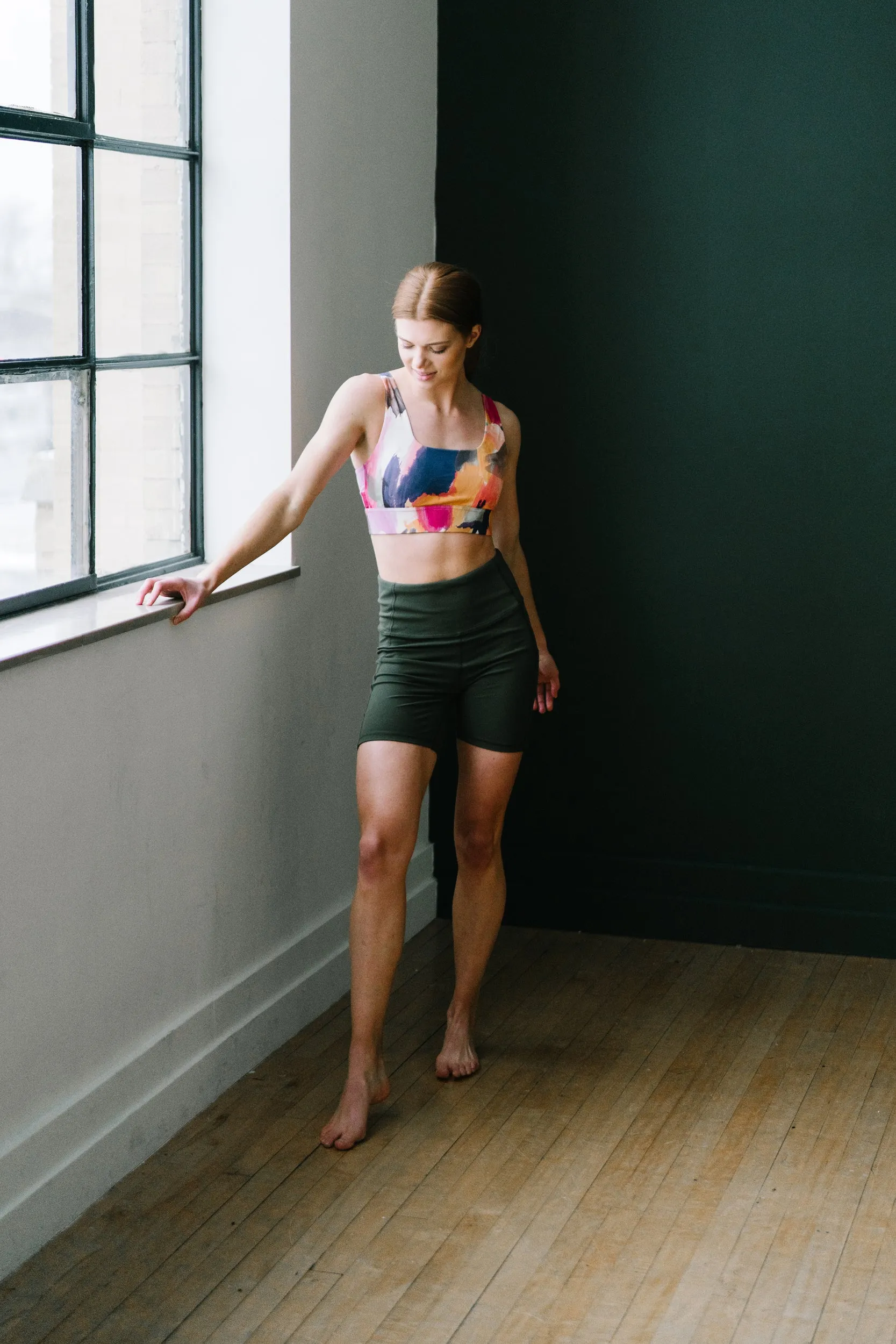 Biker Shorts - 6'' - Olive Green | MT LUXE sold by Maven Thread product image thumbnail 4